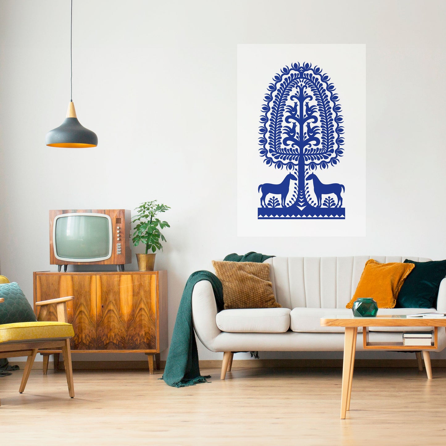 Poster verticale staccabile e attaccabile di ARTE POPOLARE POLACCA