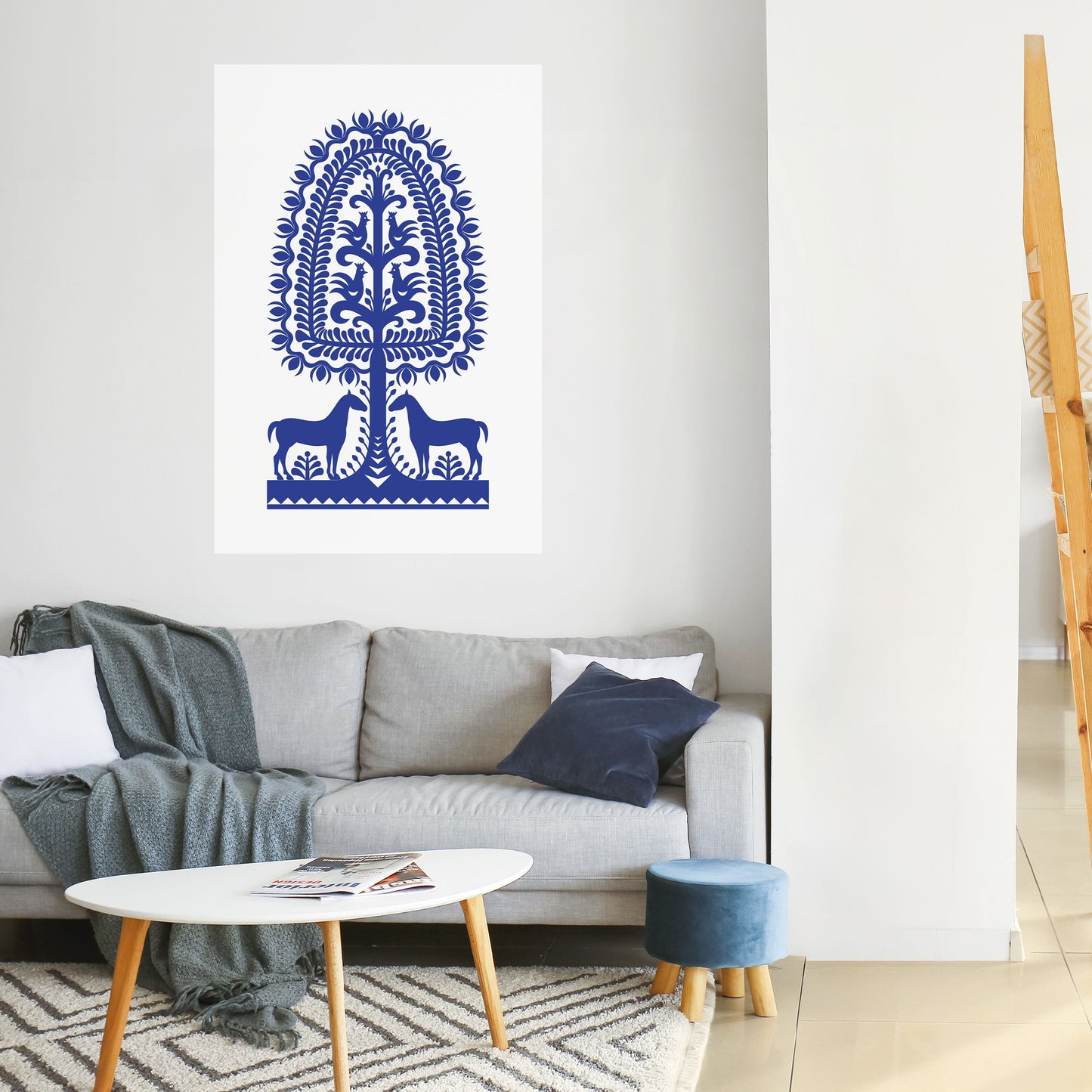 Poster verticale staccabile e attaccabile di ARTE POPOLARE POLACCA