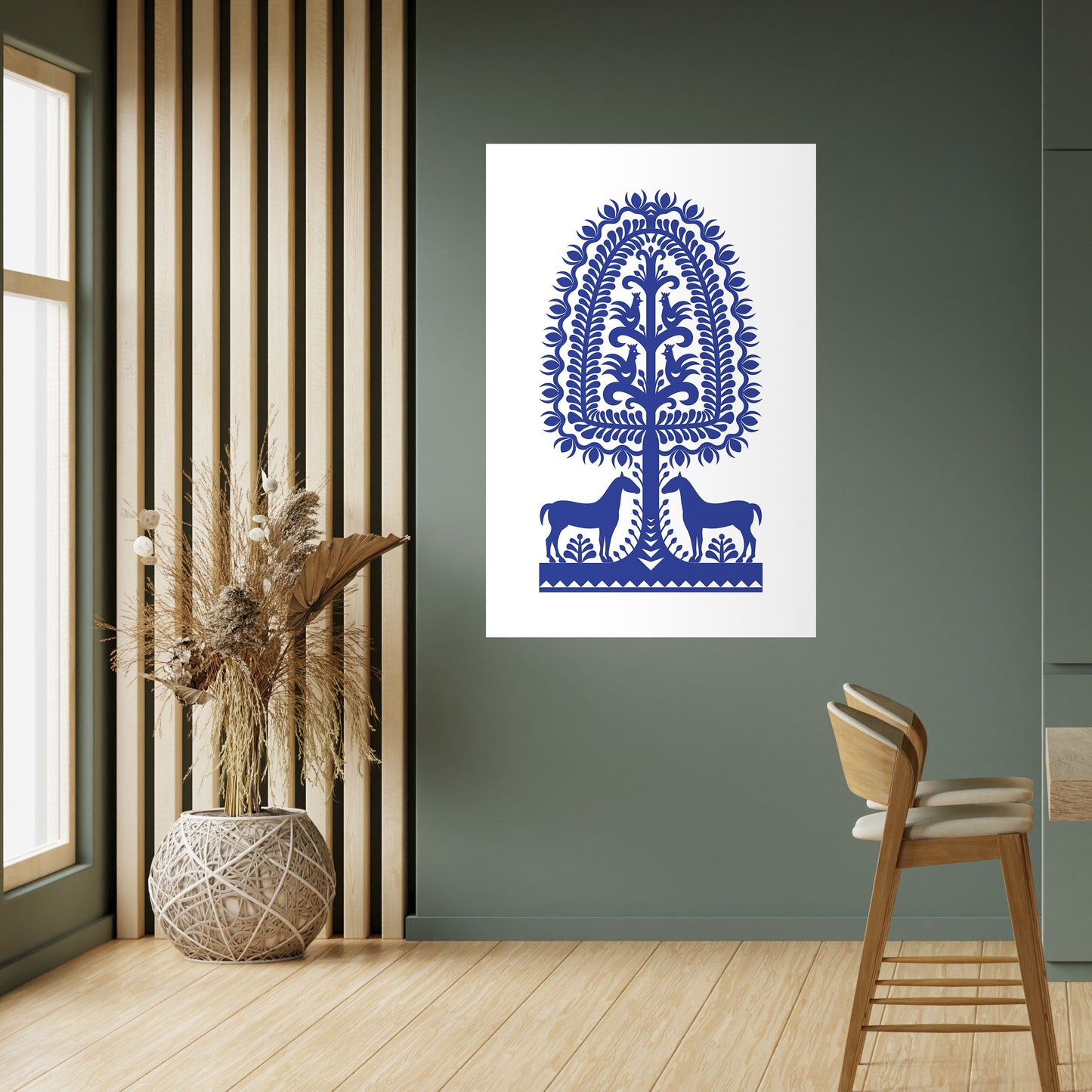 Poster verticale staccabile e attaccabile di ARTE POPOLARE POLACCA