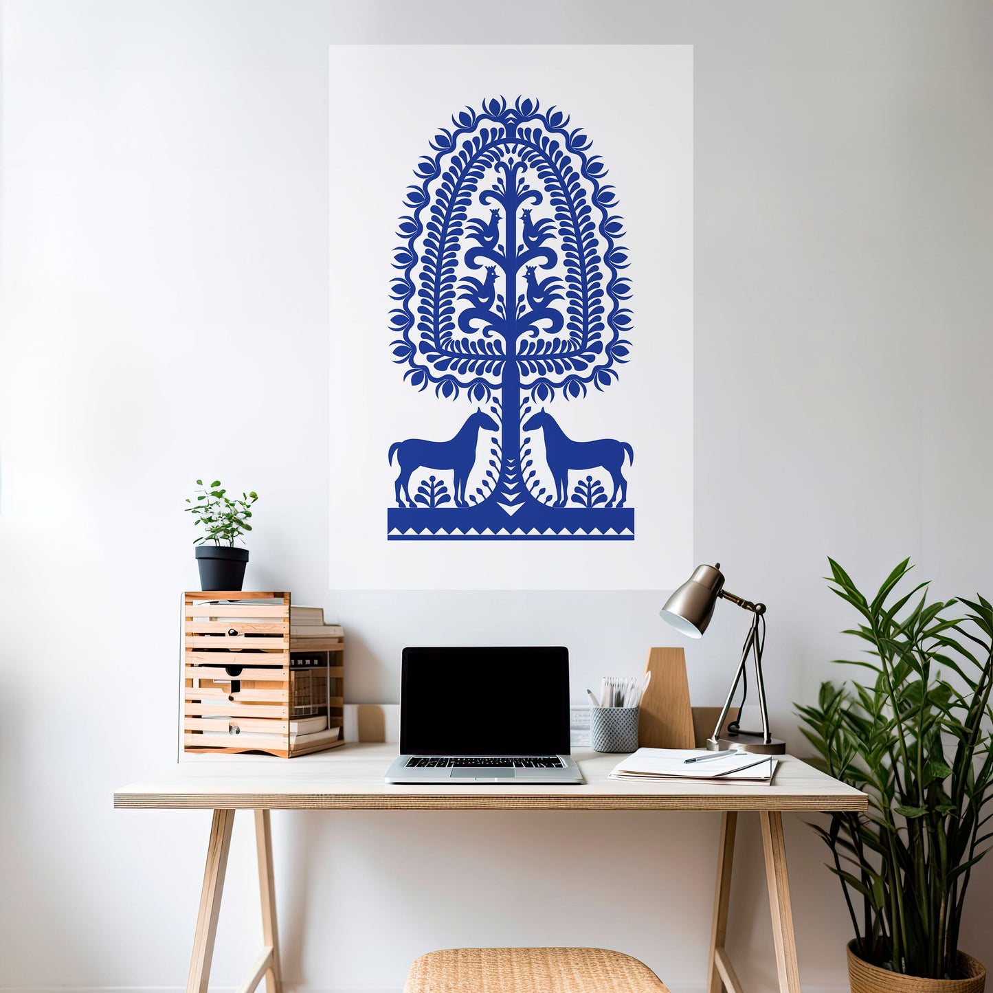 Poster verticale staccabile e attaccabile di ARTE POPOLARE POLACCA