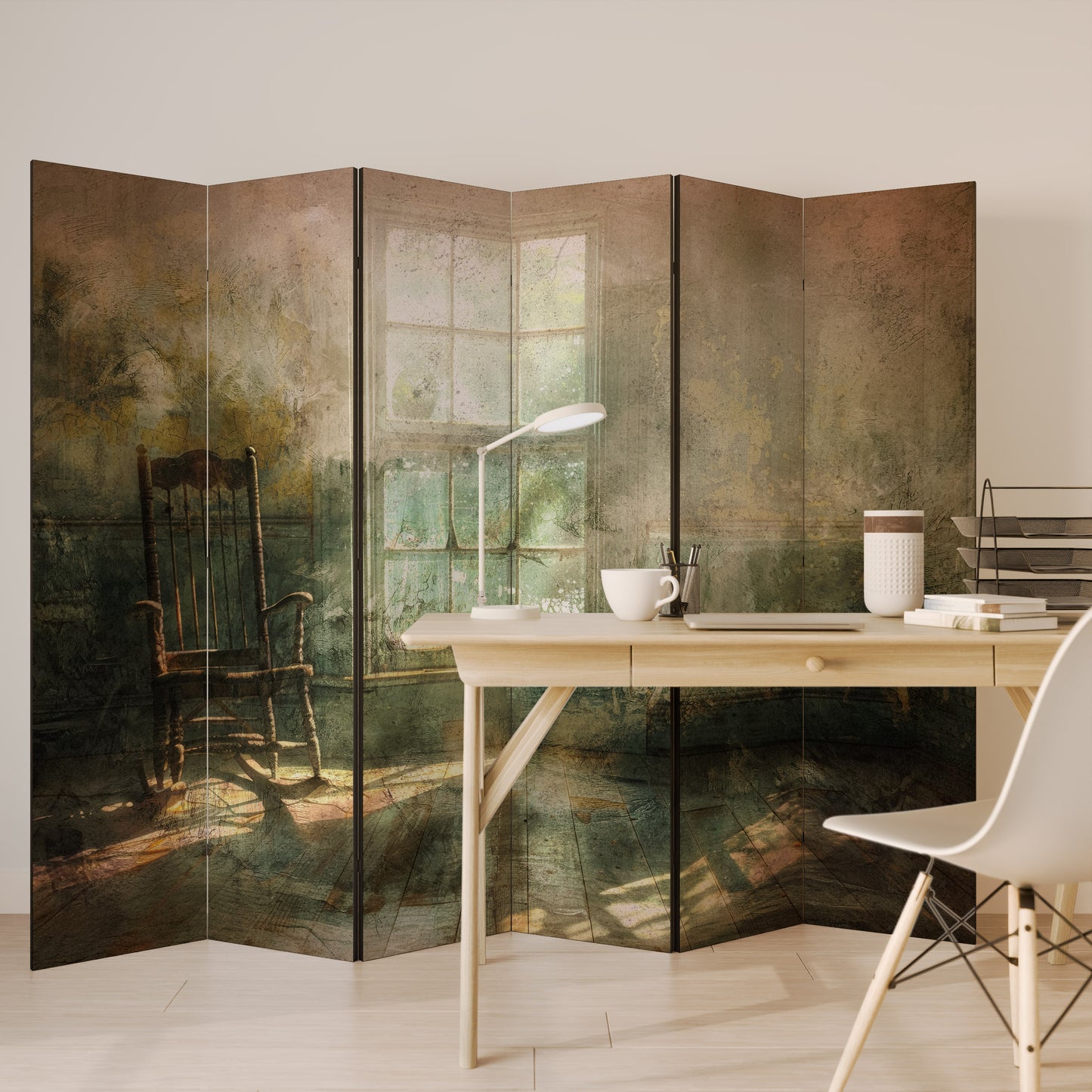 SUNLITNESS - Divisorio decorativo per ambienti a 6 pannelli