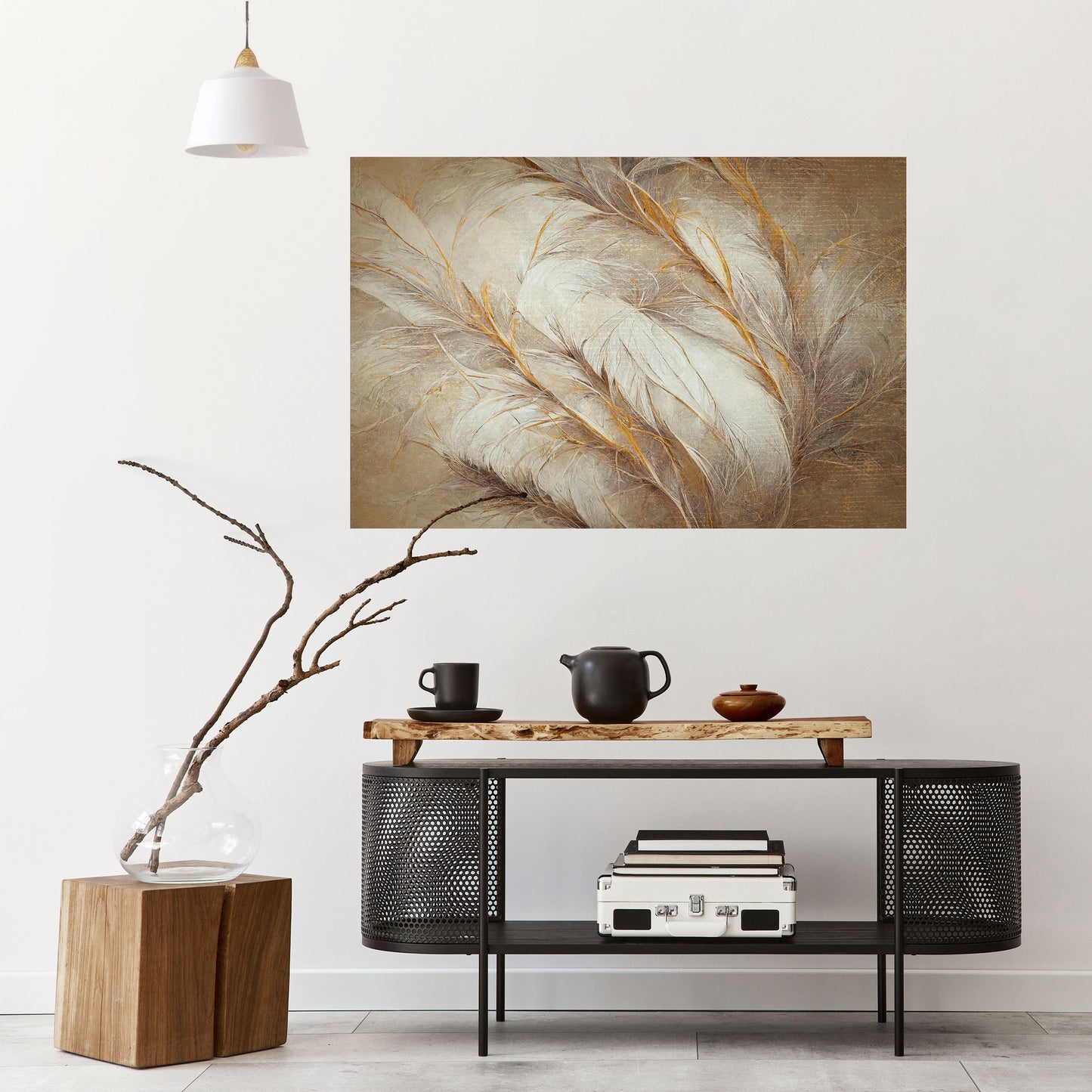 Poster orizzontale staccabile e attaccabile SOFT PLUMAGE