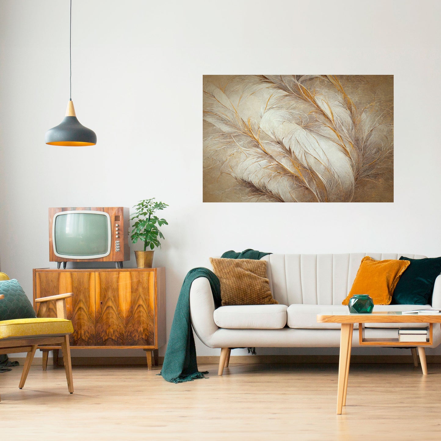 Poster orizzontale staccabile e attaccabile SOFT PLUMAGE