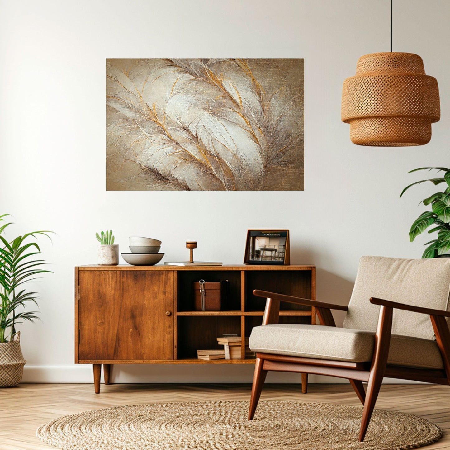 Poster orizzontale staccabile e attaccabile SOFT PLUMAGE