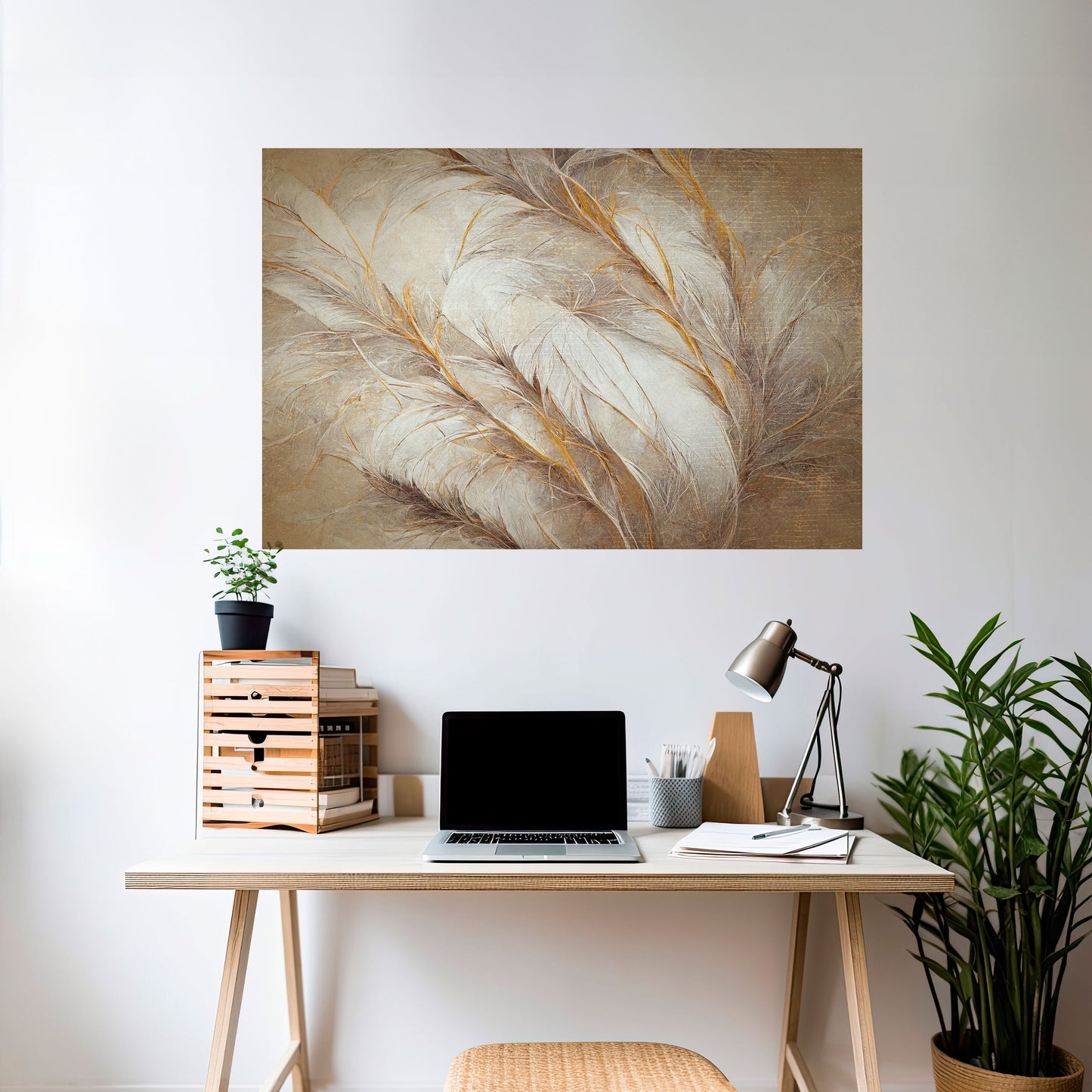 Poster orizzontale staccabile e attaccabile SOFT PLUMAGE