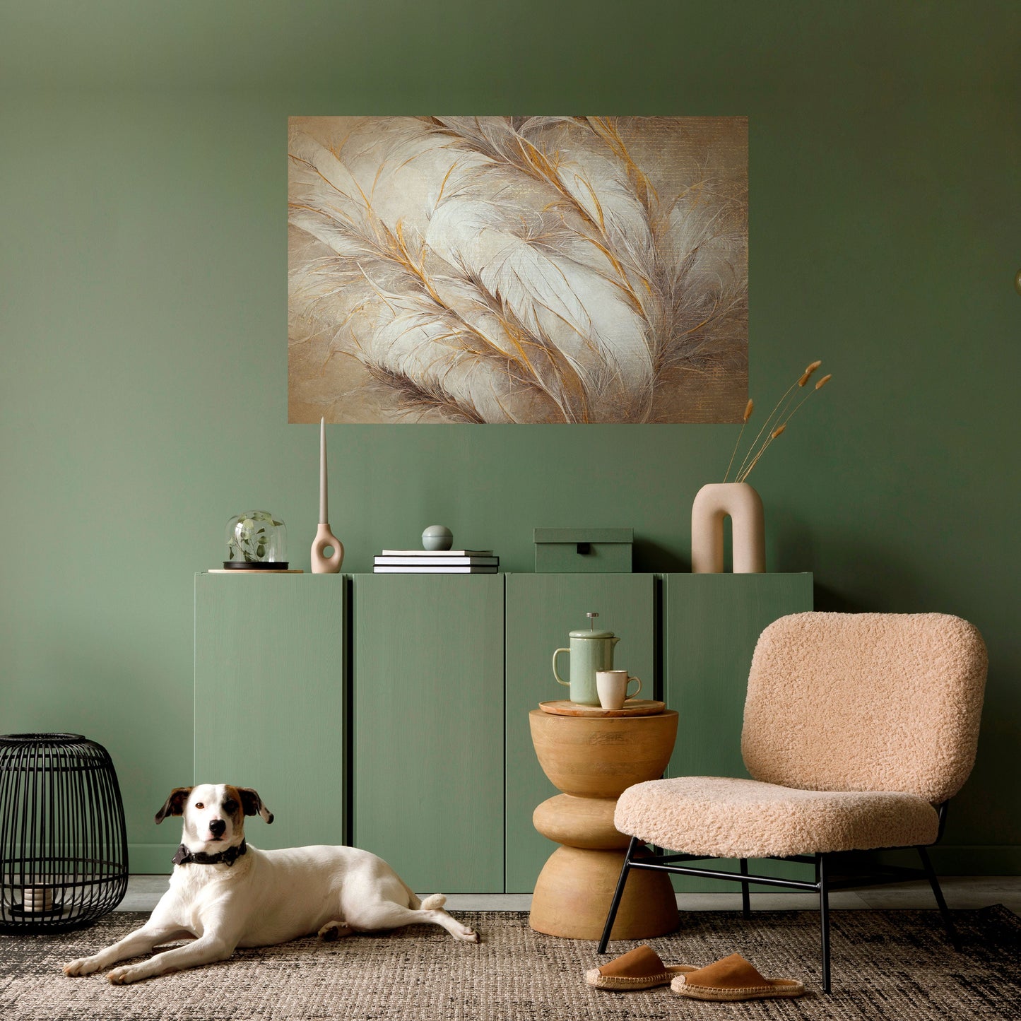 Poster orizzontale staccabile e attaccabile SOFT PLUMAGE