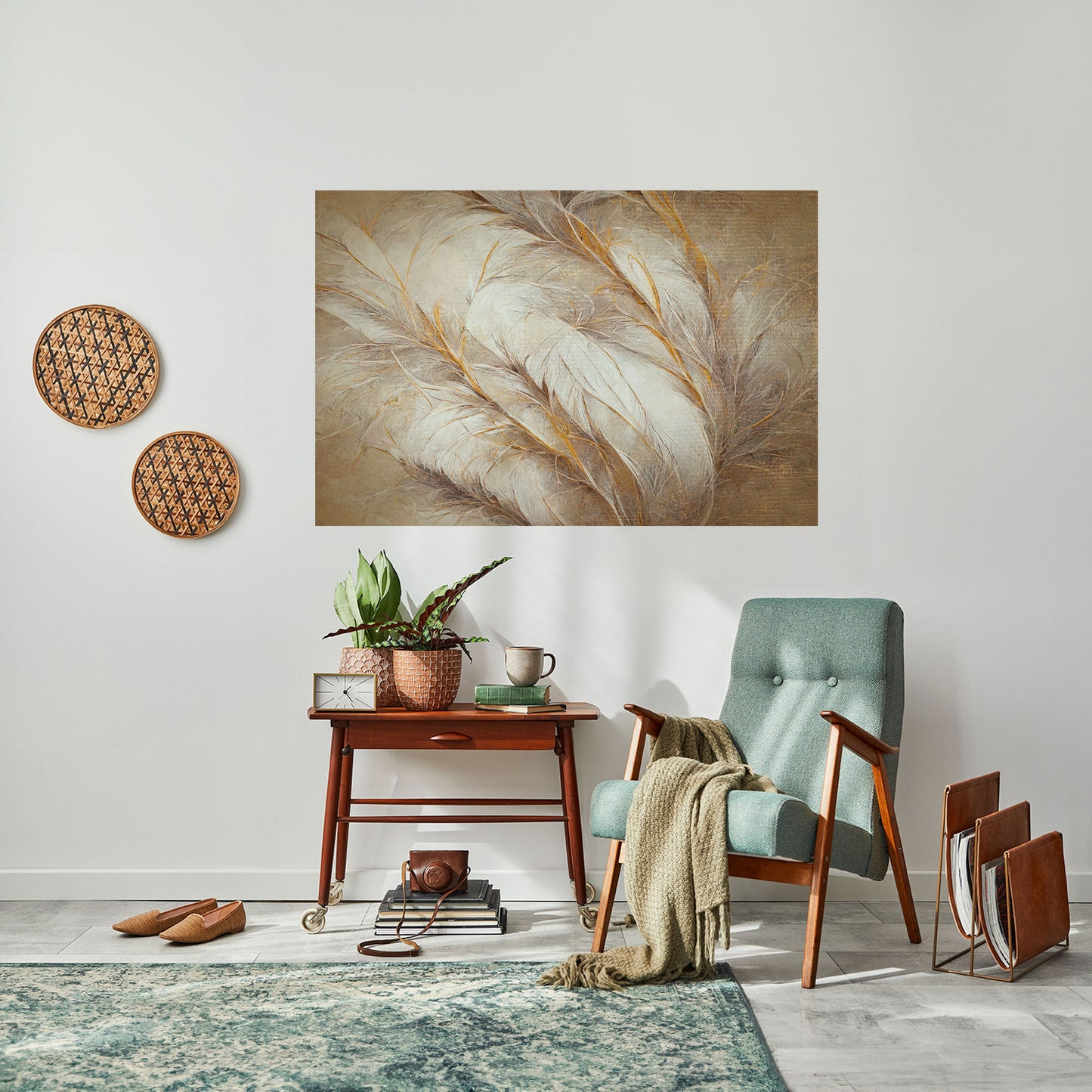 Poster orizzontale staccabile e attaccabile SOFT PLUMAGE