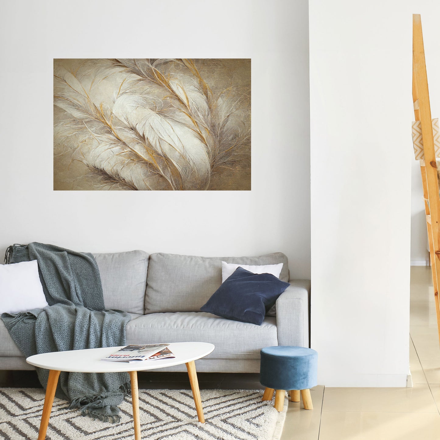 Poster orizzontale staccabile e attaccabile SOFT PLUMAGE