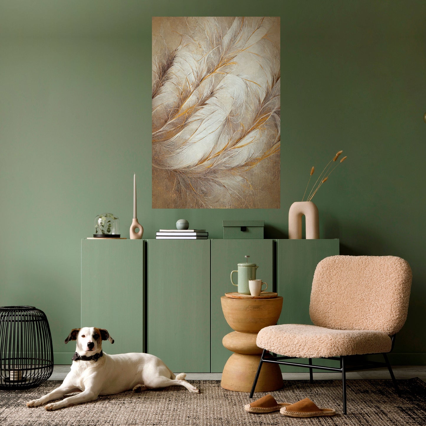 Poster verticale staccabile e attaccabile SOFT PLUMAGE