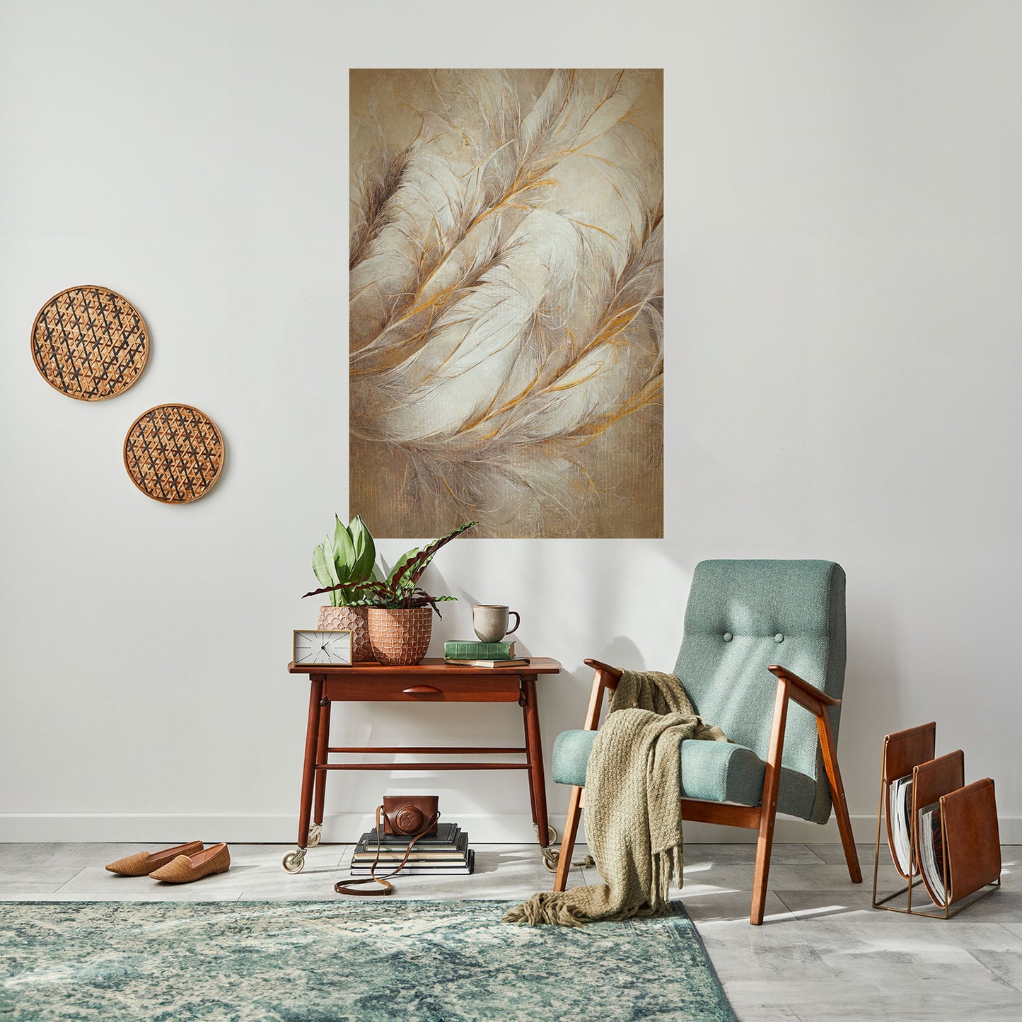 Poster verticale staccabile e attaccabile SOFT PLUMAGE