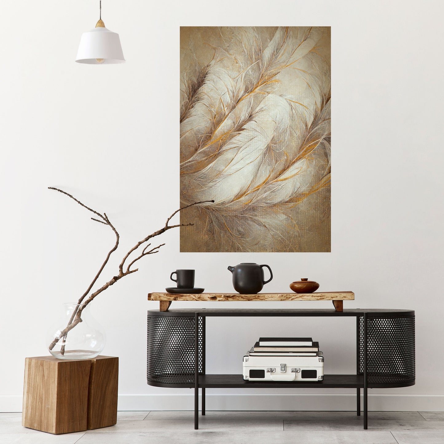 Poster verticale staccabile e attaccabile SOFT PLUMAGE
