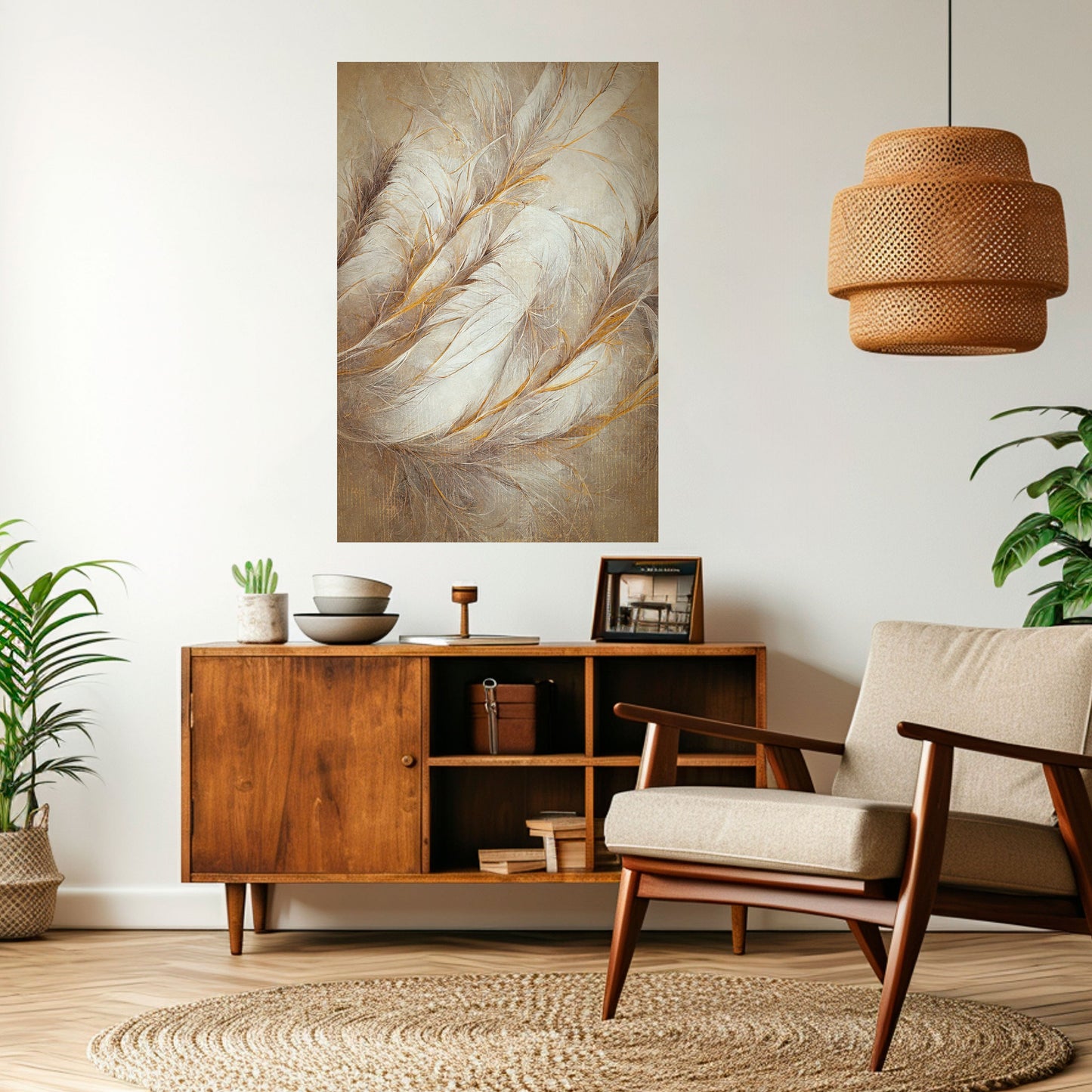 Poster verticale staccabile e attaccabile SOFT PLUMAGE