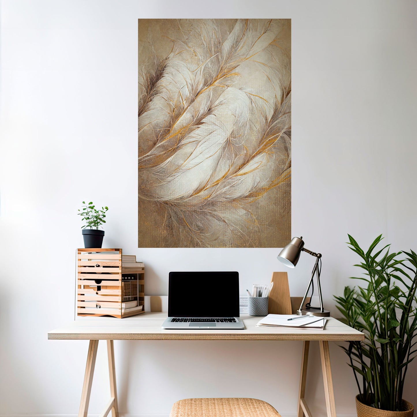 Poster verticale staccabile e attaccabile SOFT PLUMAGE