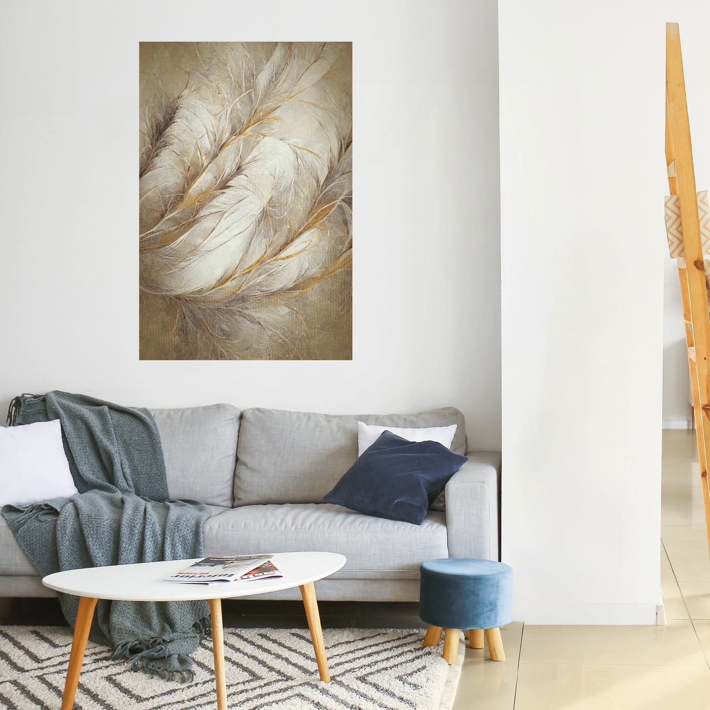 Poster verticale staccabile e attaccabile SOFT PLUMAGE