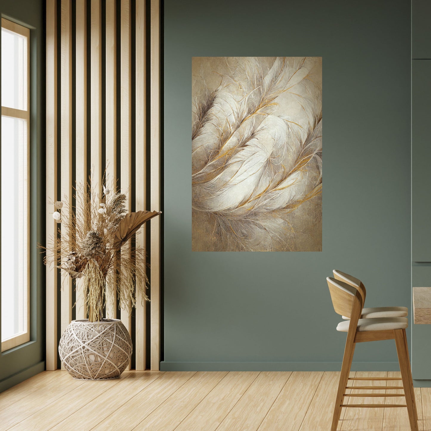 Poster verticale staccabile e attaccabile SOFT PLUMAGE