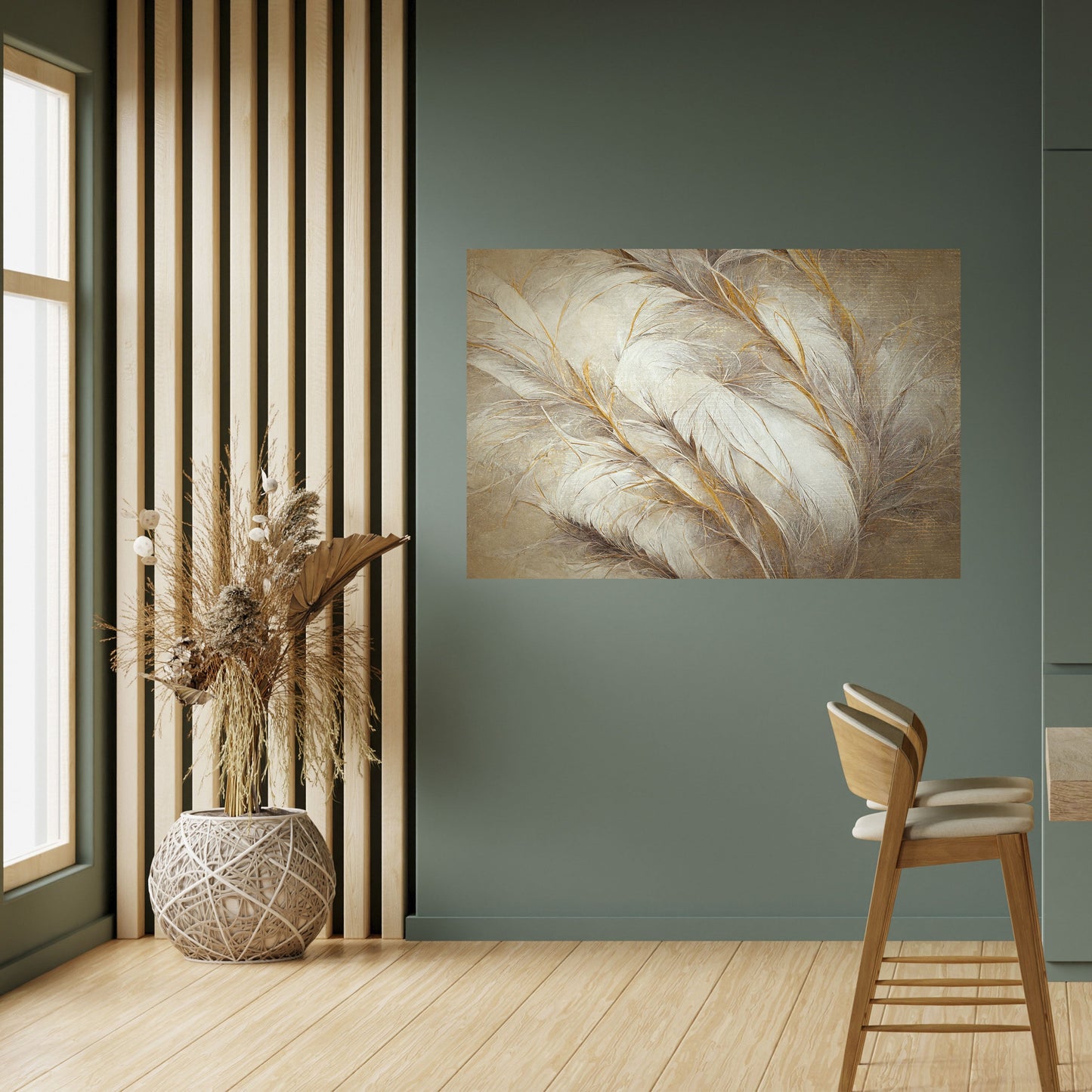Poster orizzontale staccabile e attaccabile SOFT PLUMAGE