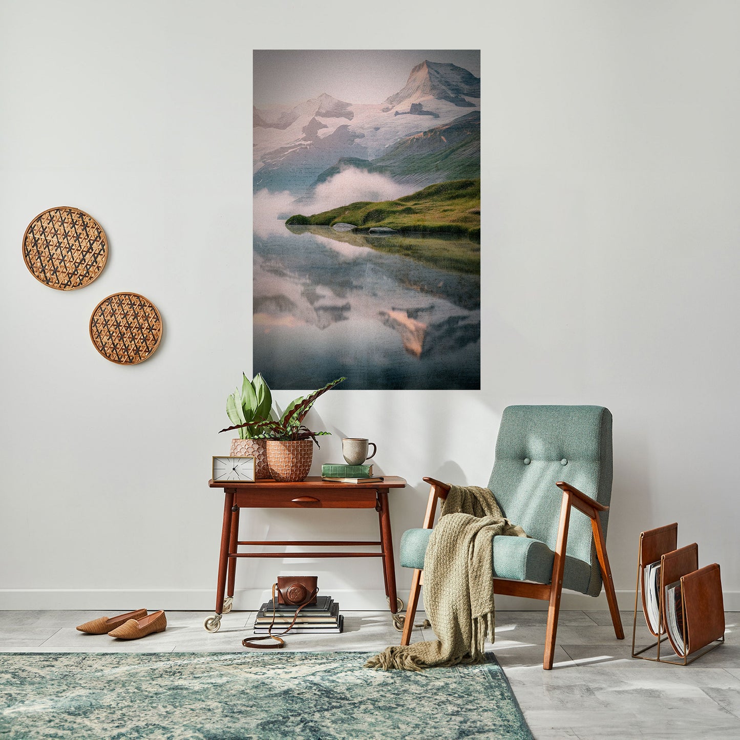 Poster verticale staccabile e attaccabile FOGGY HORIZON
