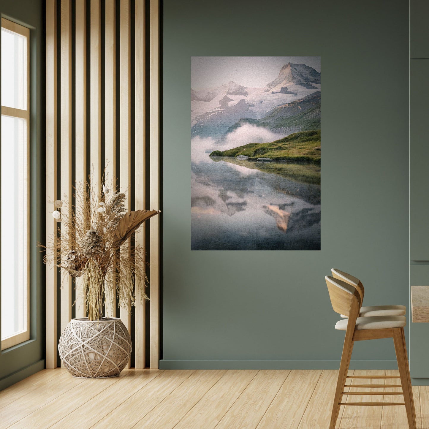 Poster verticale staccabile e attaccabile FOGGY HORIZON