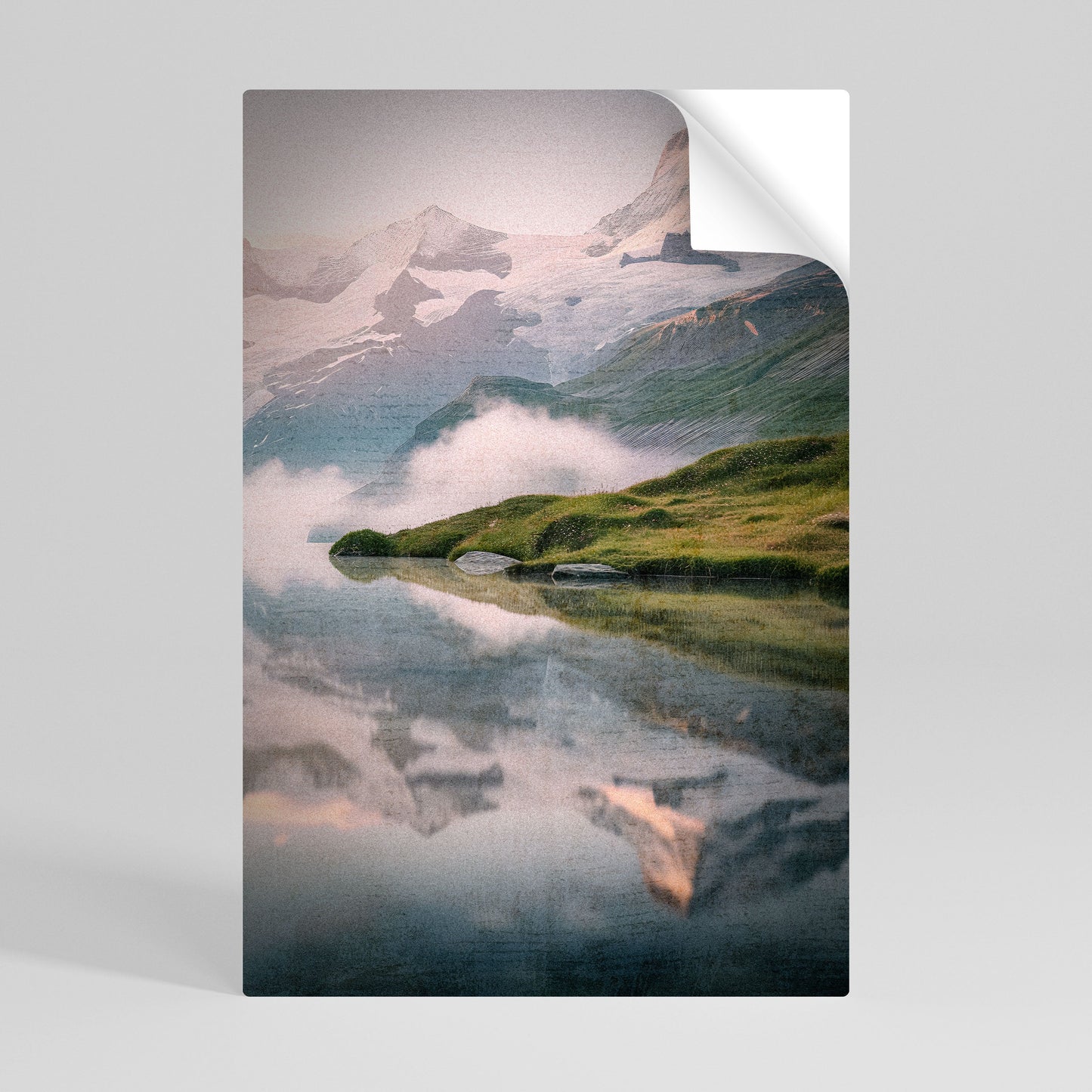 Poster verticale staccabile e attaccabile FOGGY HORIZON