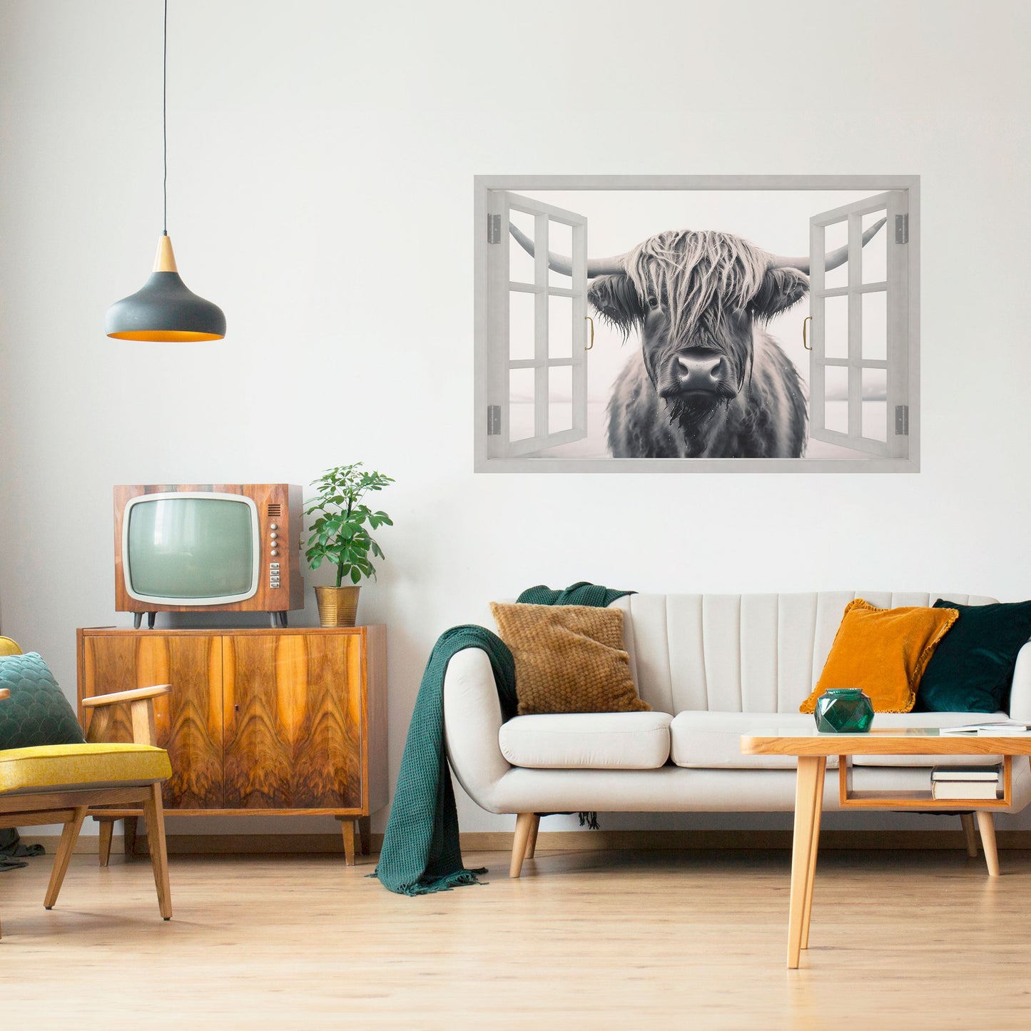 Poster orizzontale staccabile e attaccabile con VISTA FINESTRATA SFAVOREVOLE