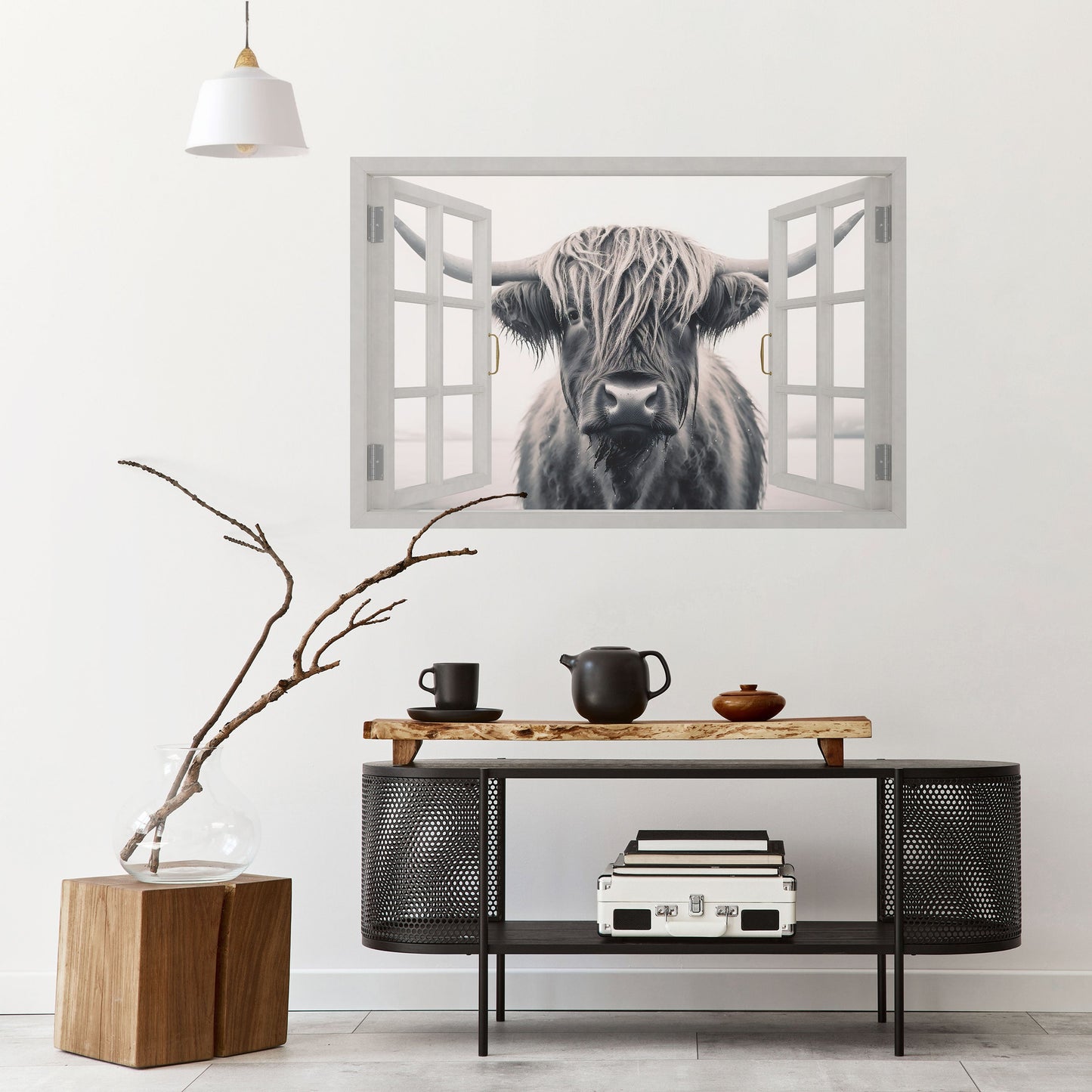 Poster orizzontale staccabile e attaccabile con VISTA FINESTRATA SFAVOREVOLE