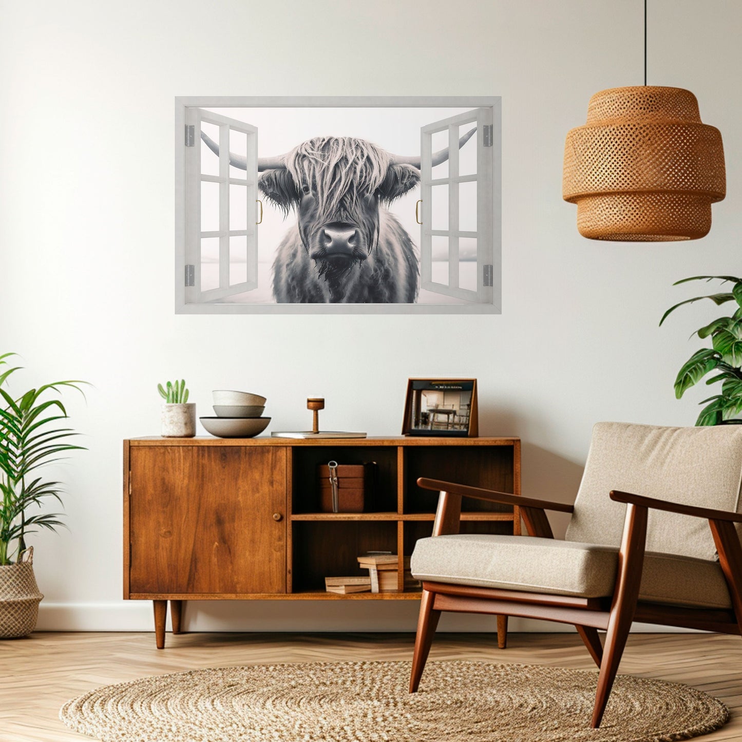 Poster orizzontale staccabile e attaccabile con VISTA FINESTRATA SFAVOREVOLE