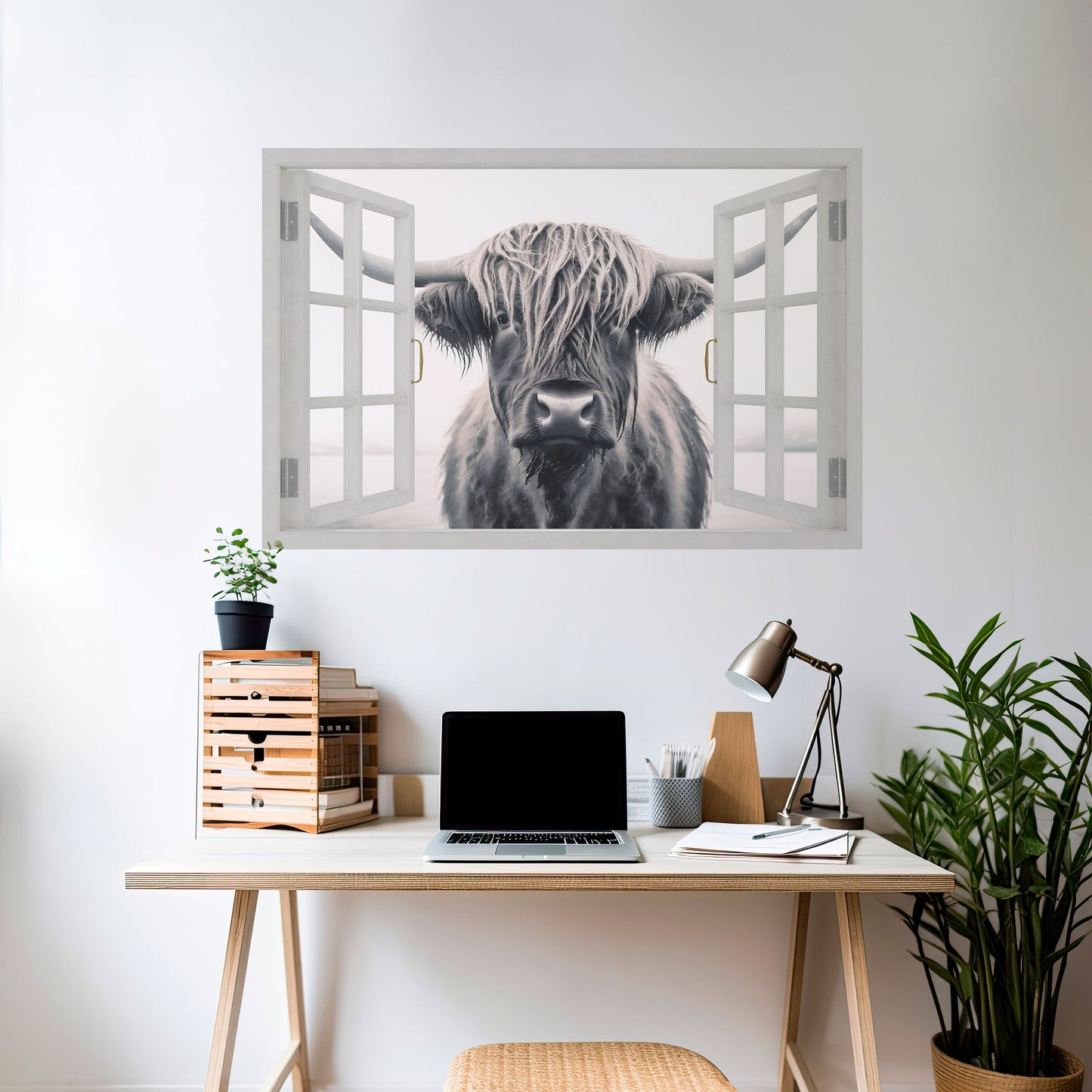 Poster orizzontale staccabile e attaccabile con VISTA FINESTRATA SFAVOREVOLE