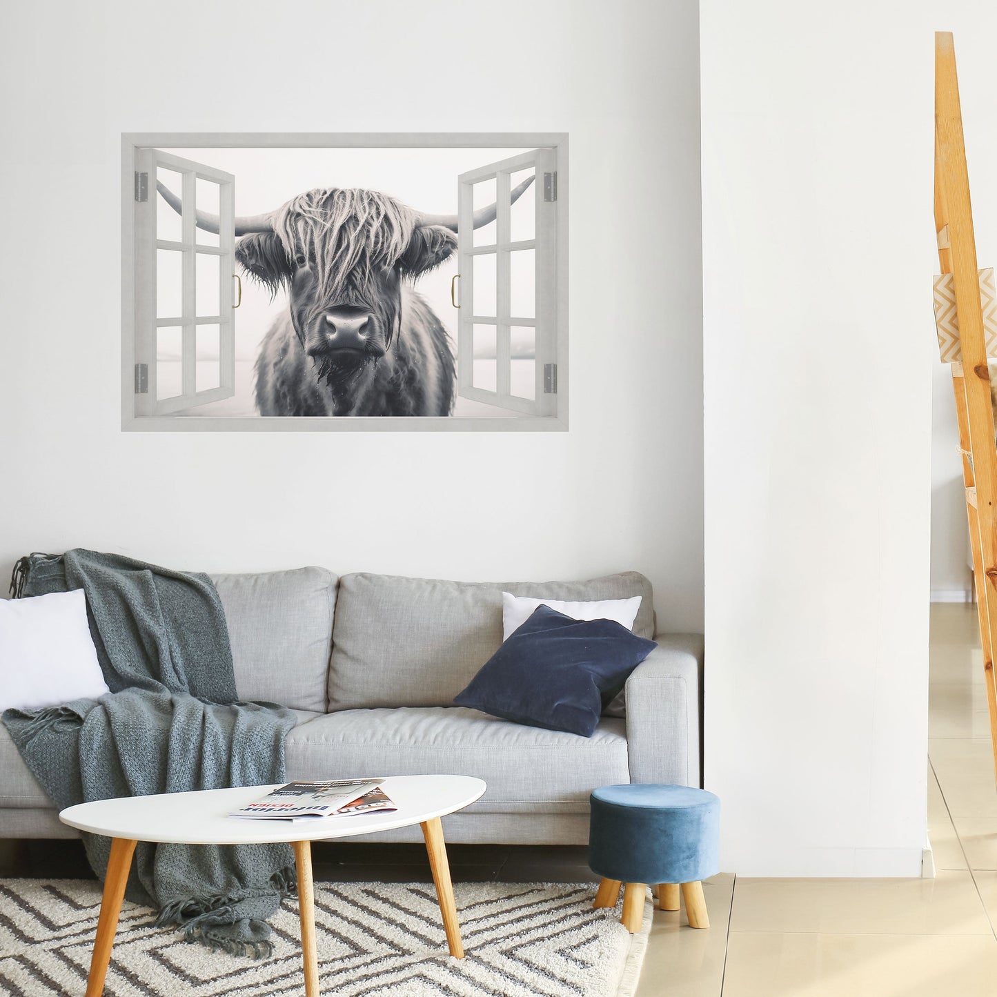 Poster orizzontale staccabile e attaccabile con VISTA FINESTRATA SFAVOREVOLE