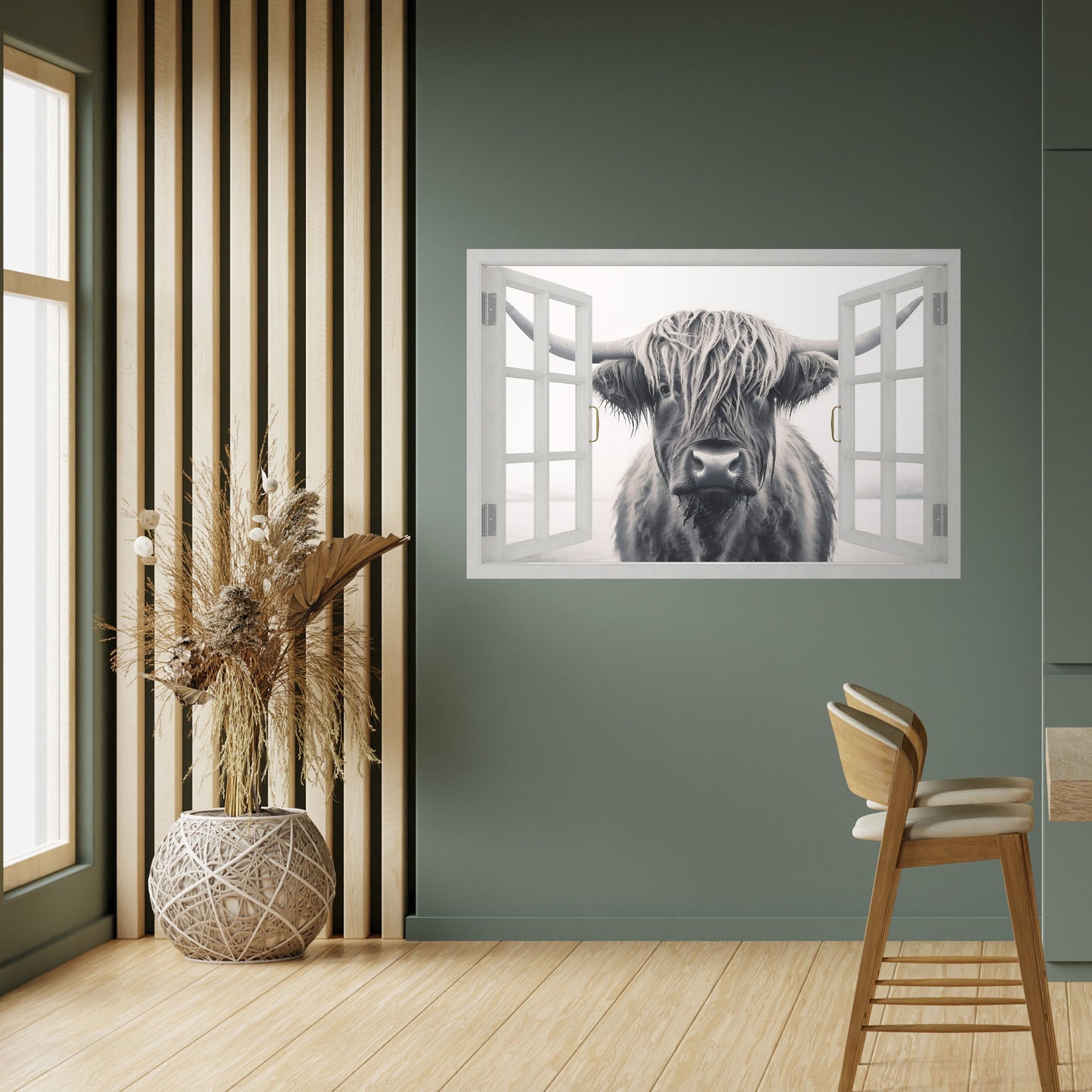 Poster orizzontale staccabile e attaccabile con VISTA FINESTRATA SFAVOREVOLE