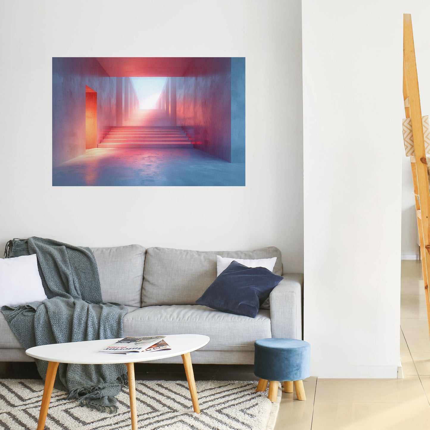 Poster orizzontale staccabile e attaccabile BRIGHT DIRECTION