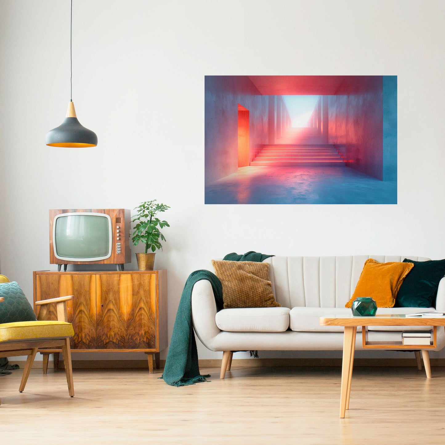 Poster orizzontale staccabile e attaccabile BRIGHT DIRECTION
