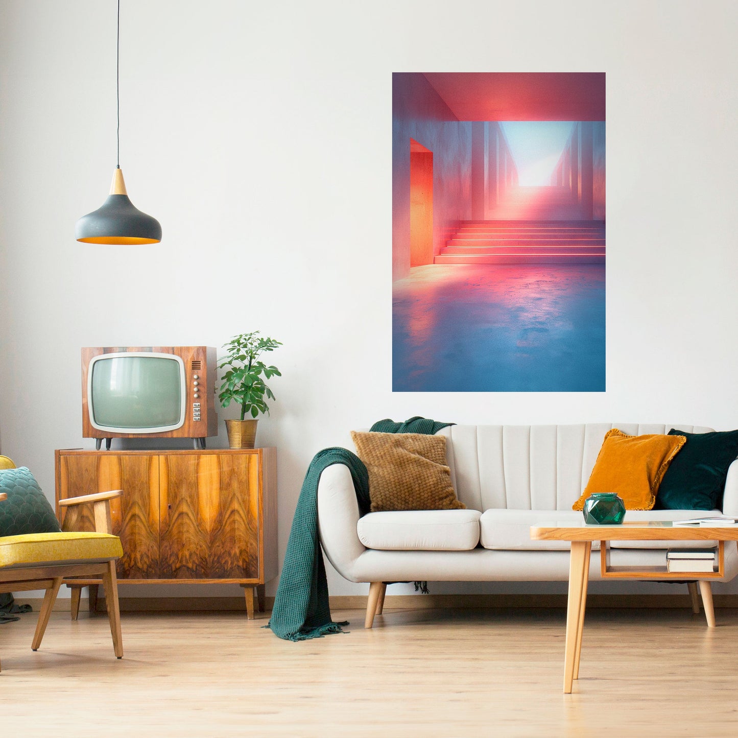 Poster verticale staccabile e attaccabile BRIGHT DIRECTION
