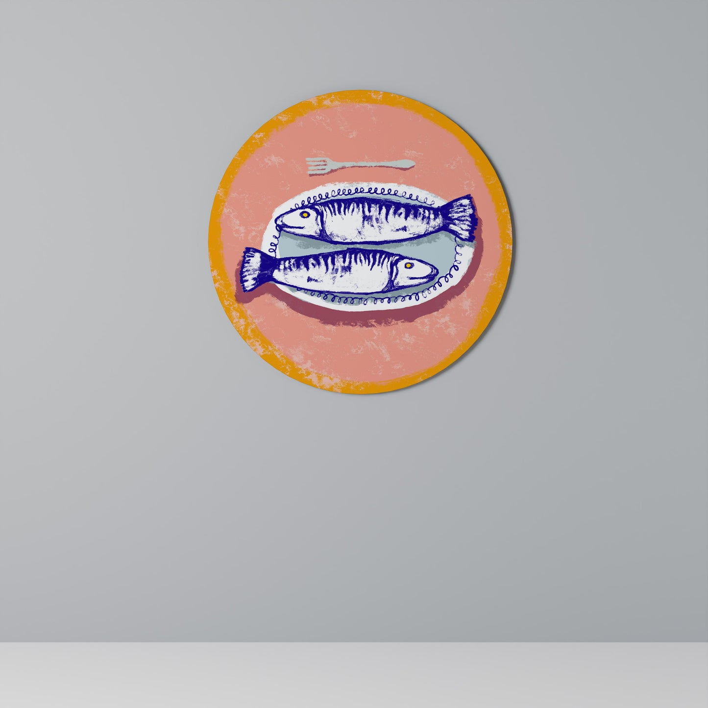 ENJOY YOUR MEAL Round Wall Art