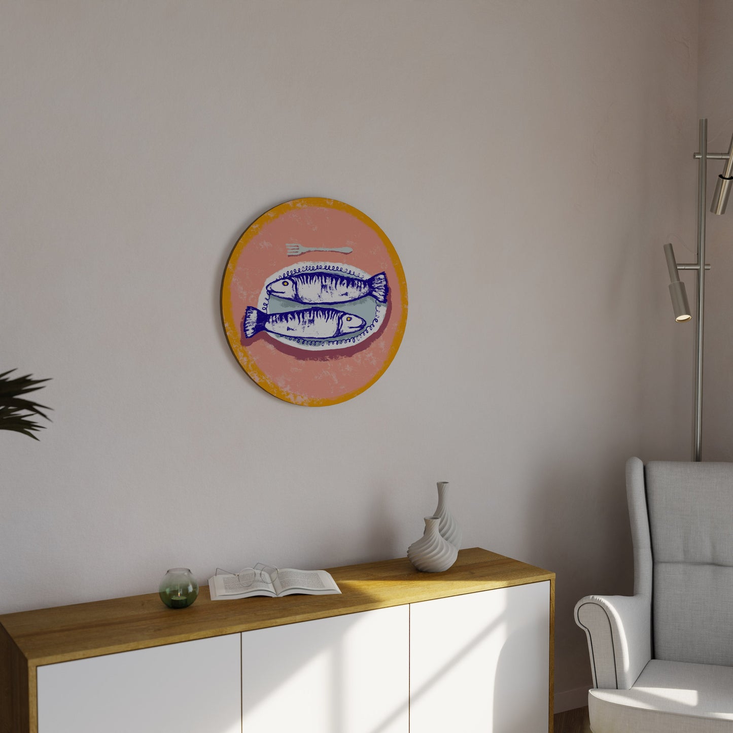 ENJOY YOUR MEAL Round Wall Art