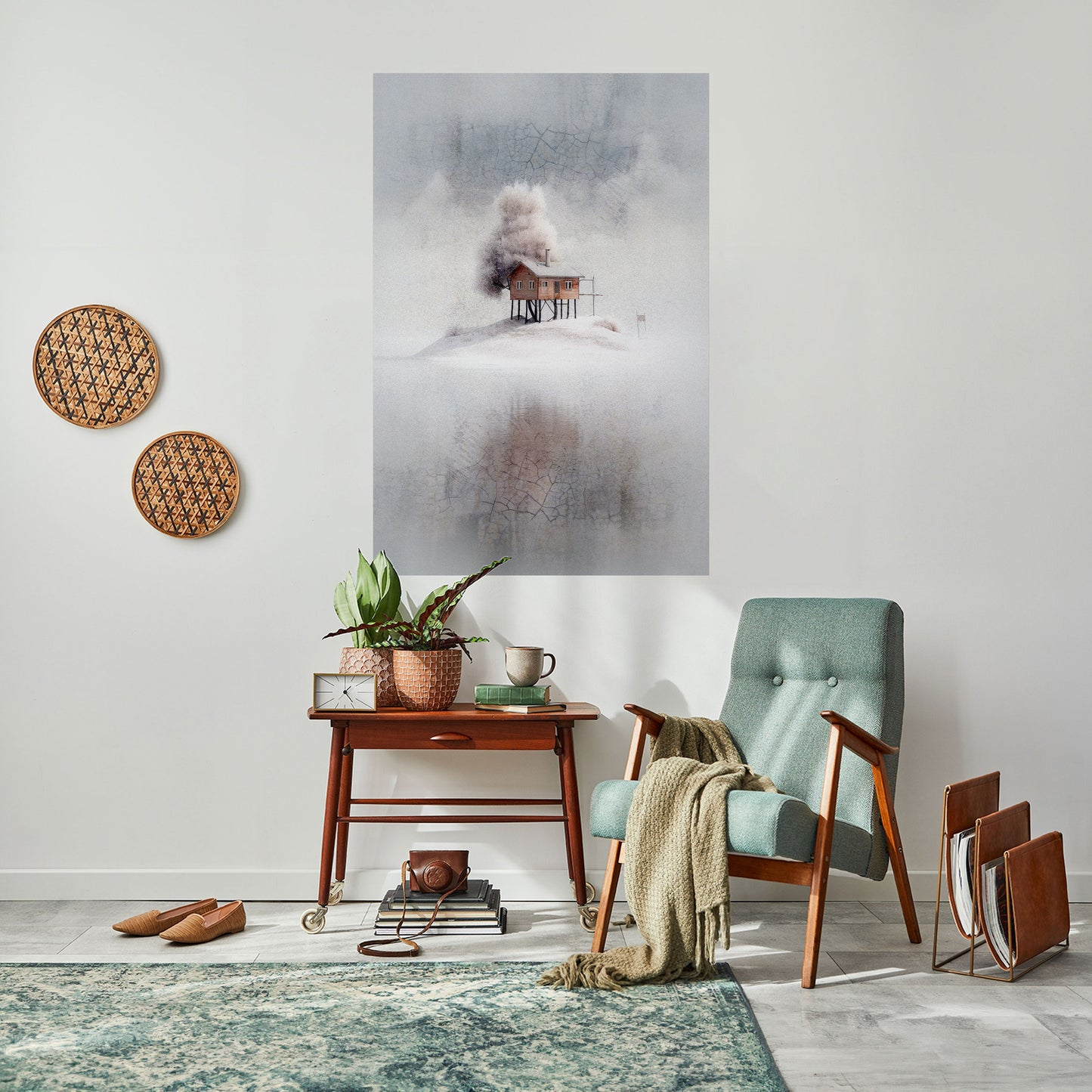 SILENT CABIN Poster verticale staccabile e attaccabile