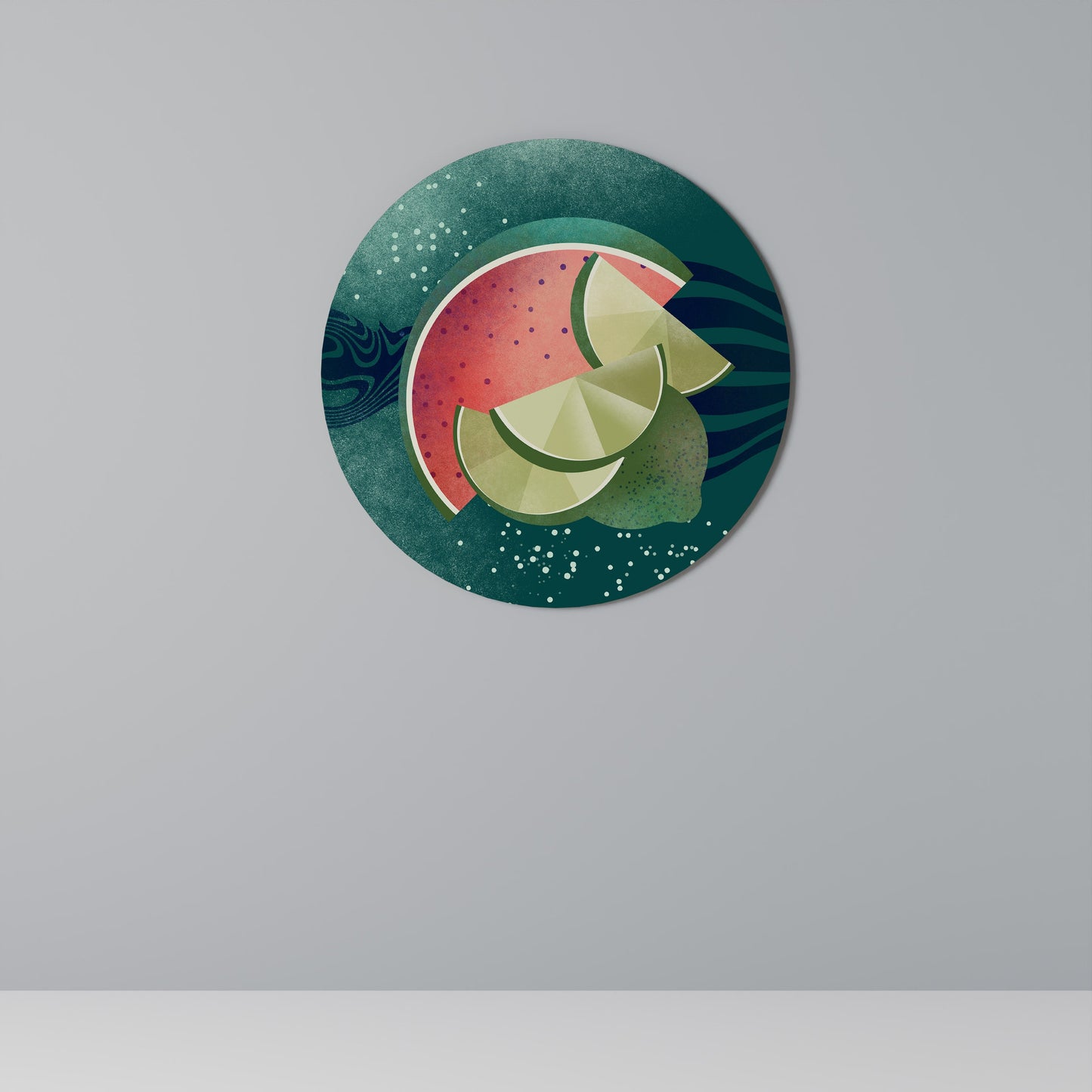 FRUIT POWER Round Wall Art