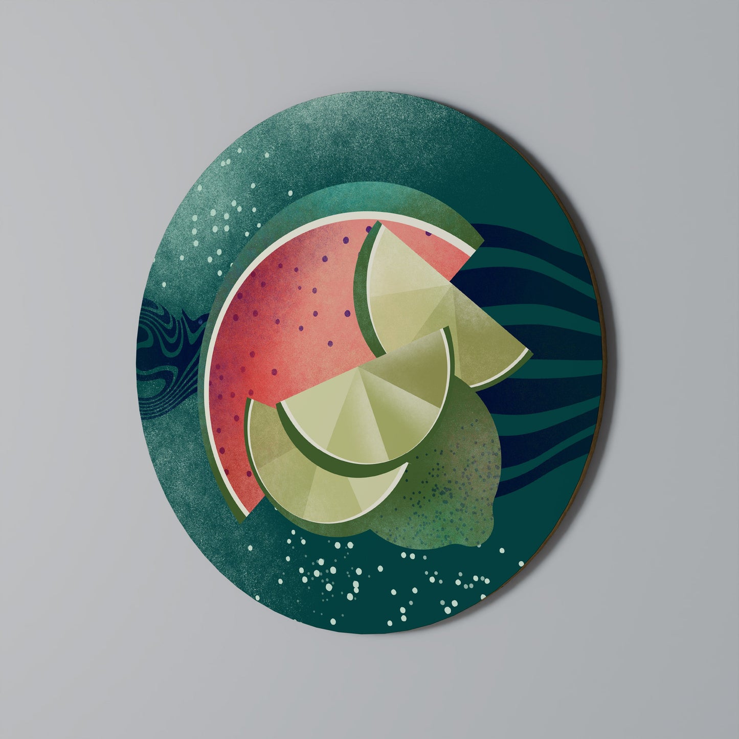 FRUIT POWER Round Wall Art