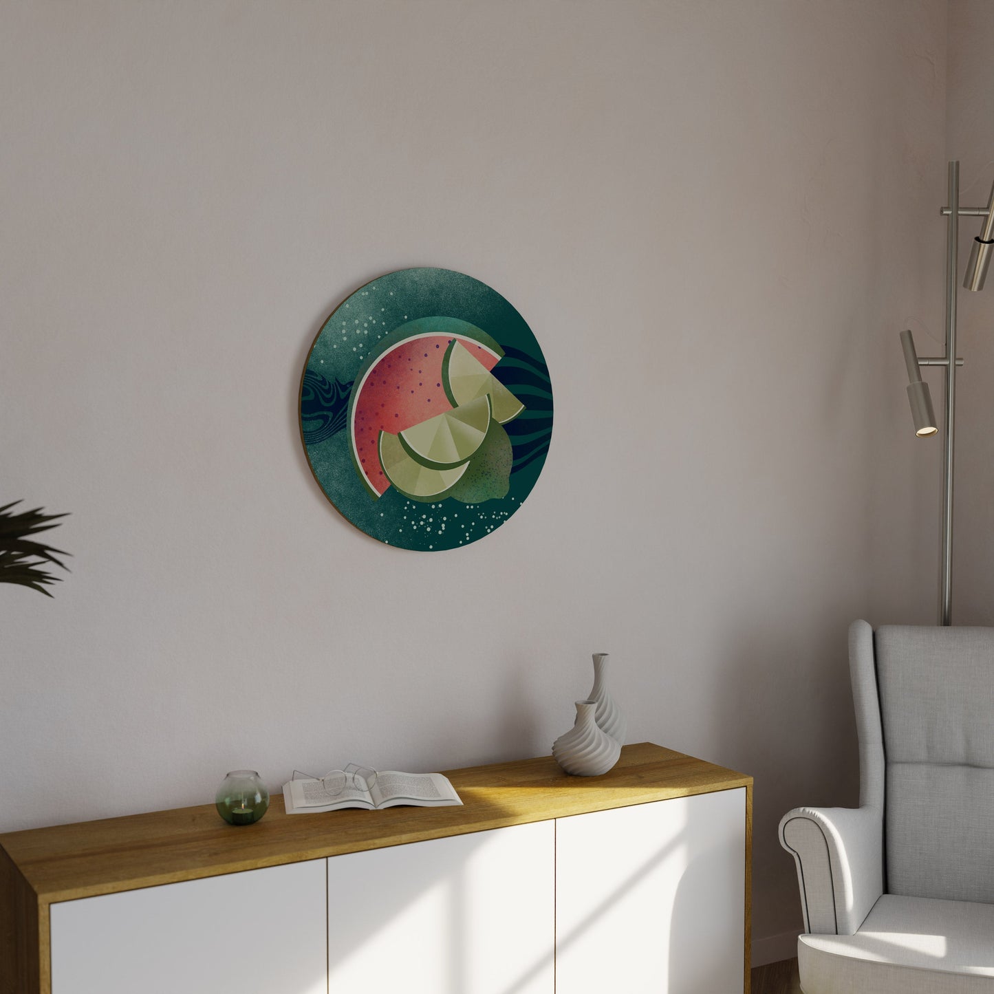 FRUIT POWER Round Wall Art