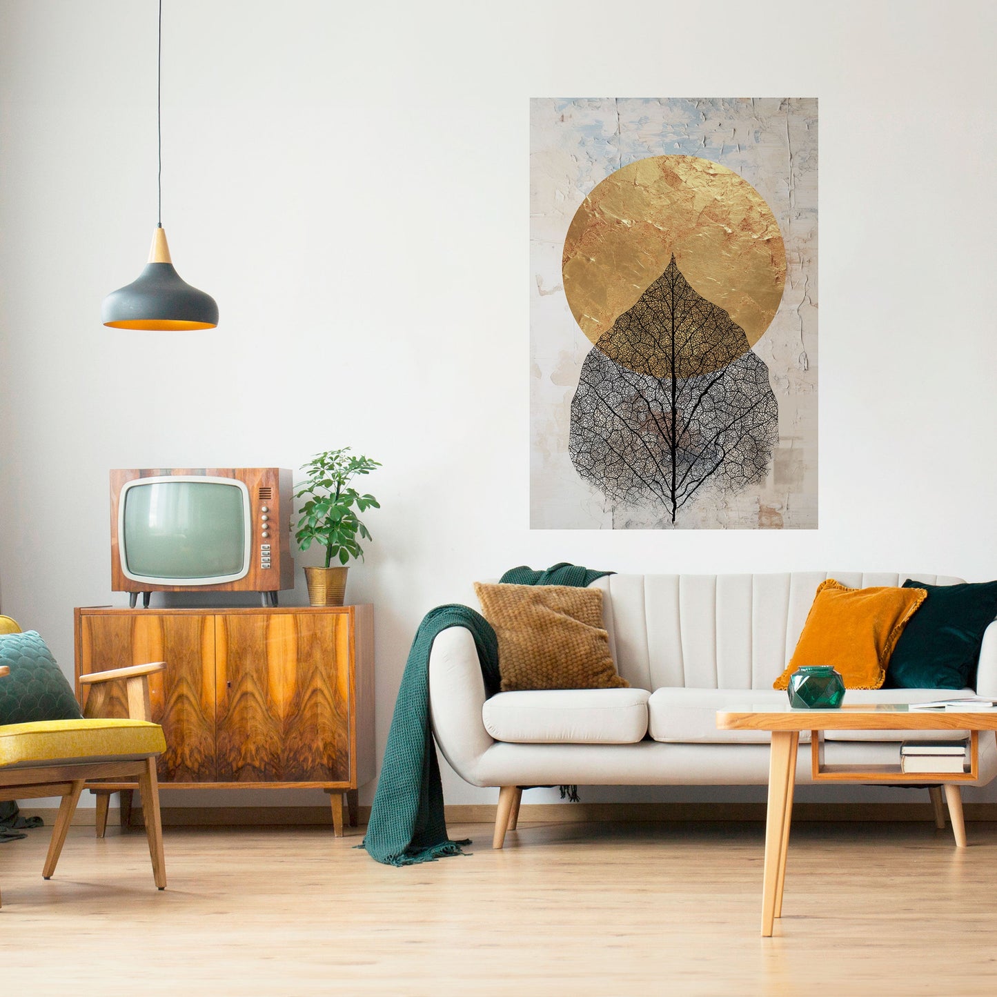 Poster verticale staccabile e attaccabile GOLD NERVATIO