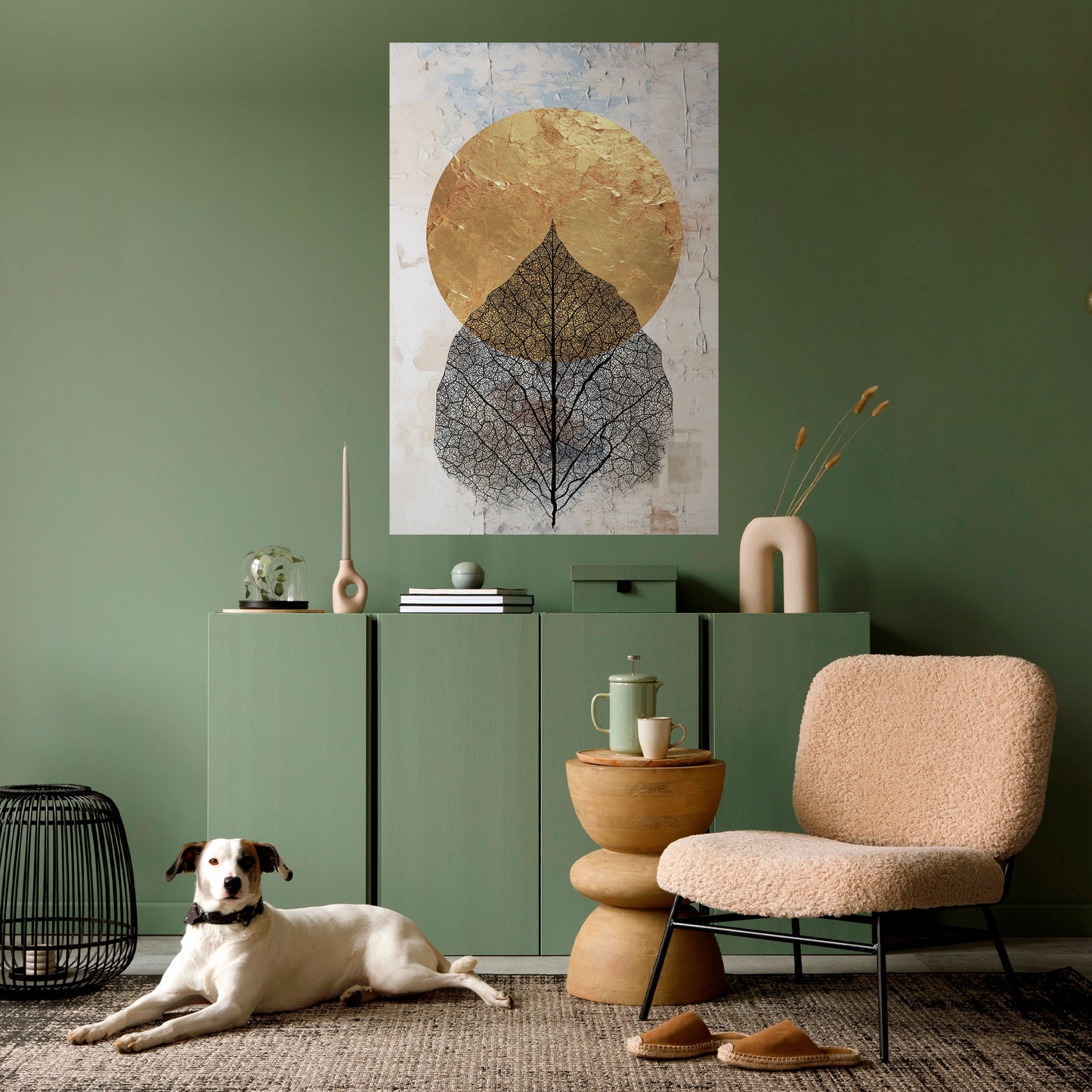 Poster verticale staccabile e attaccabile GOLD NERVATIO
