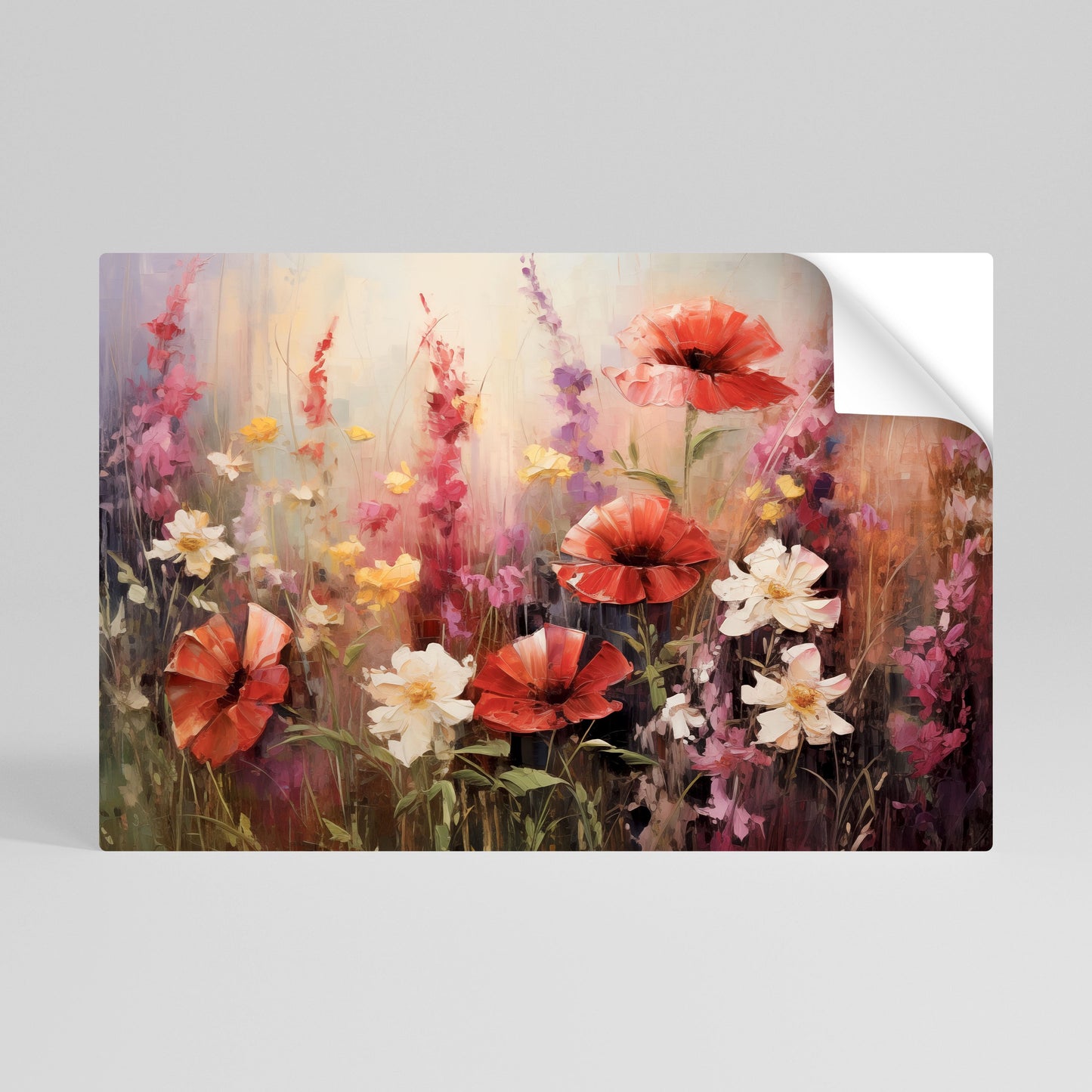 Poster orizzontale staccabile e attaccabile VIBRANT BLOOM SYMPHONY