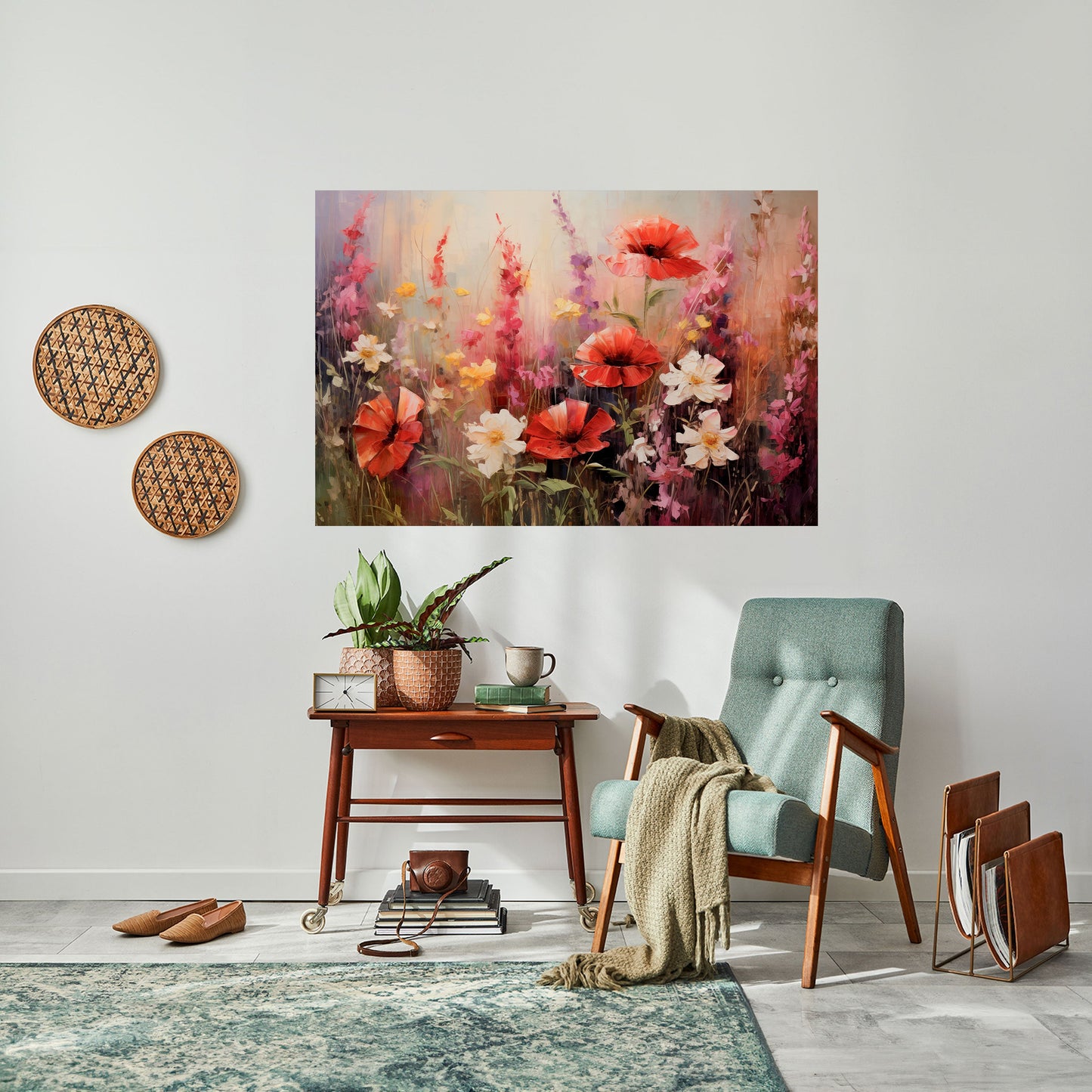 Poster orizzontale staccabile e attaccabile VIBRANT BLOOM SYMPHONY