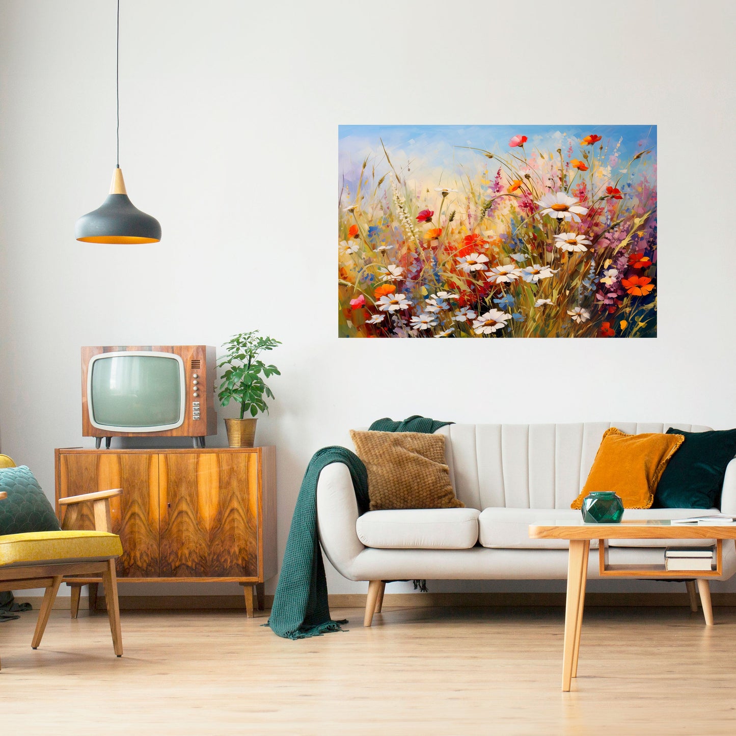 DAISY DAYDREAMS Poster orizzontale staccabile e attaccabile