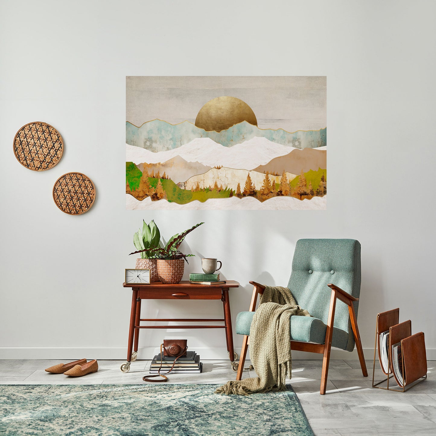 Poster orizzontale staccabile e attaccabile GOLDEN WINTER