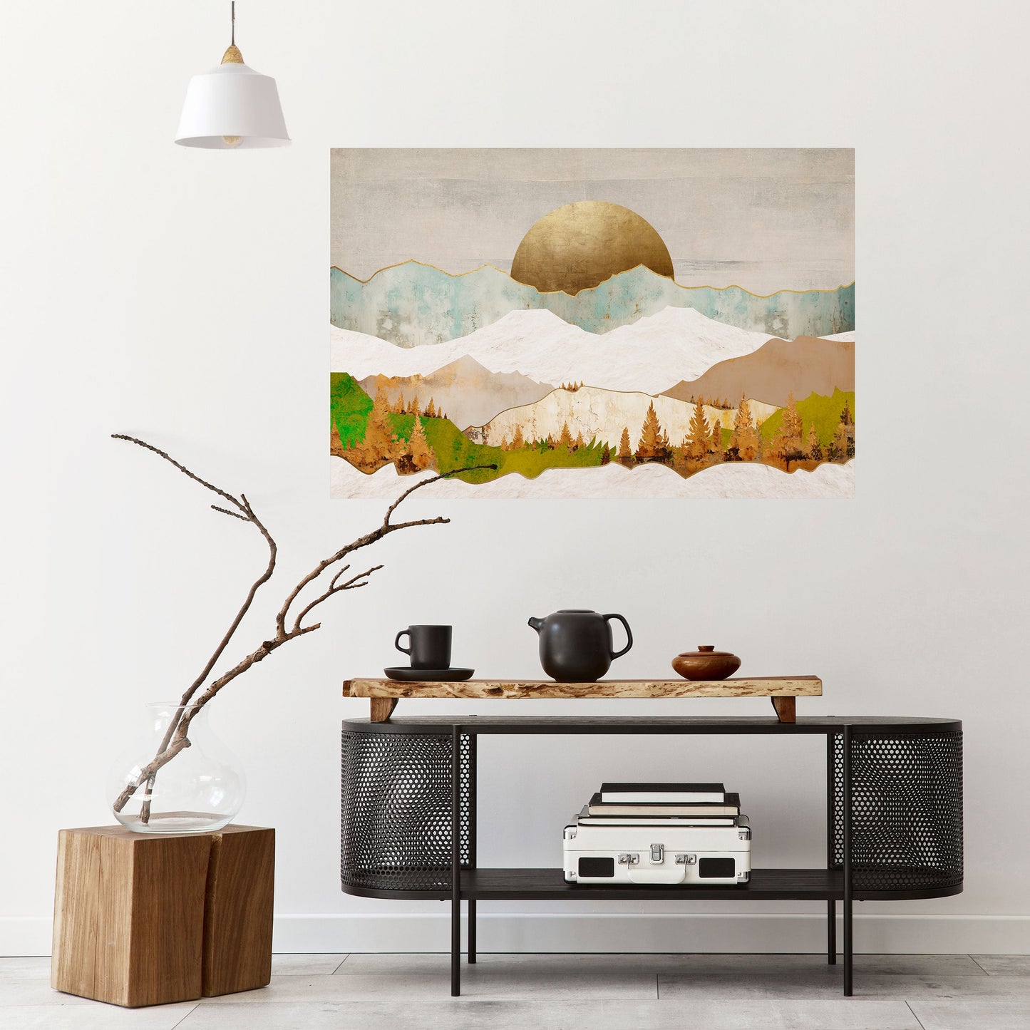 Poster orizzontale staccabile e attaccabile GOLDEN WINTER