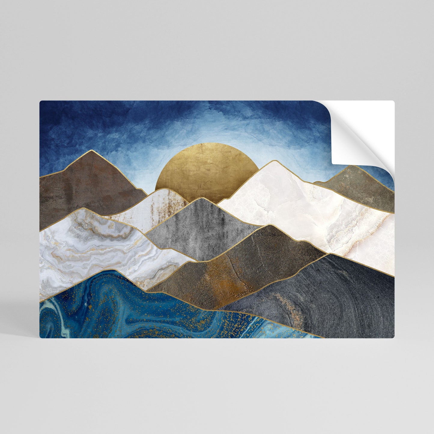Poster orizzontale staccabile e attaccabile SHEEN OF PEAKS