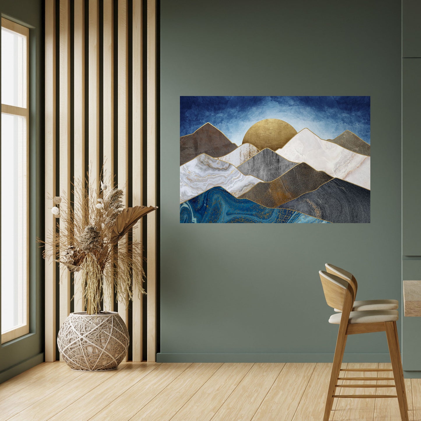 Poster orizzontale staccabile e attaccabile SHEEN OF PEAKS