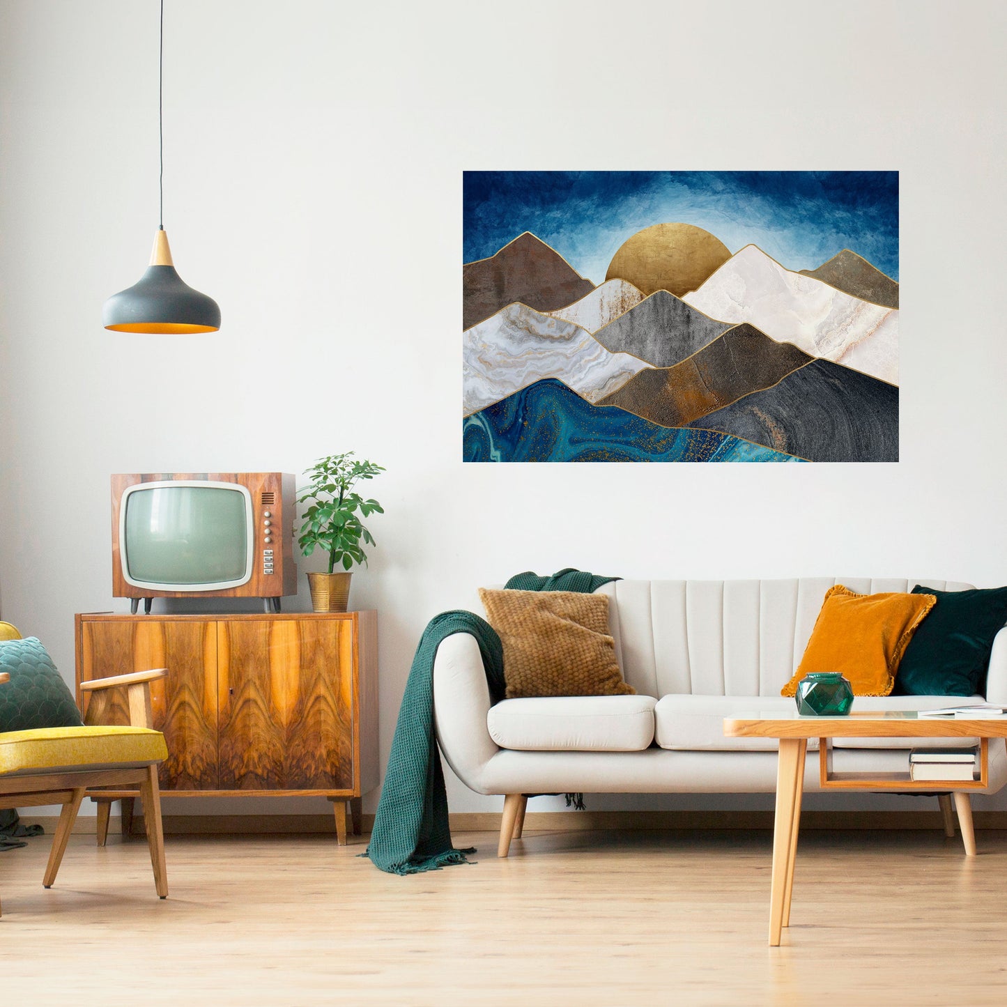 Poster orizzontale staccabile e attaccabile SHEEN OF PEAKS
