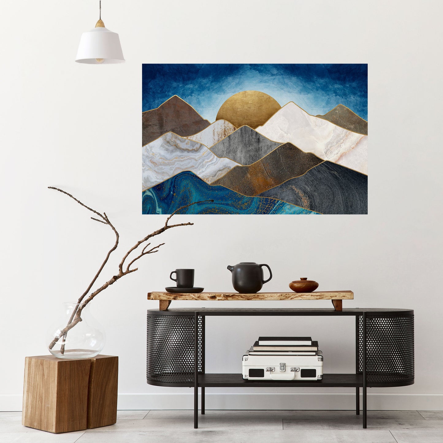 Poster orizzontale staccabile e attaccabile SHEEN OF PEAKS