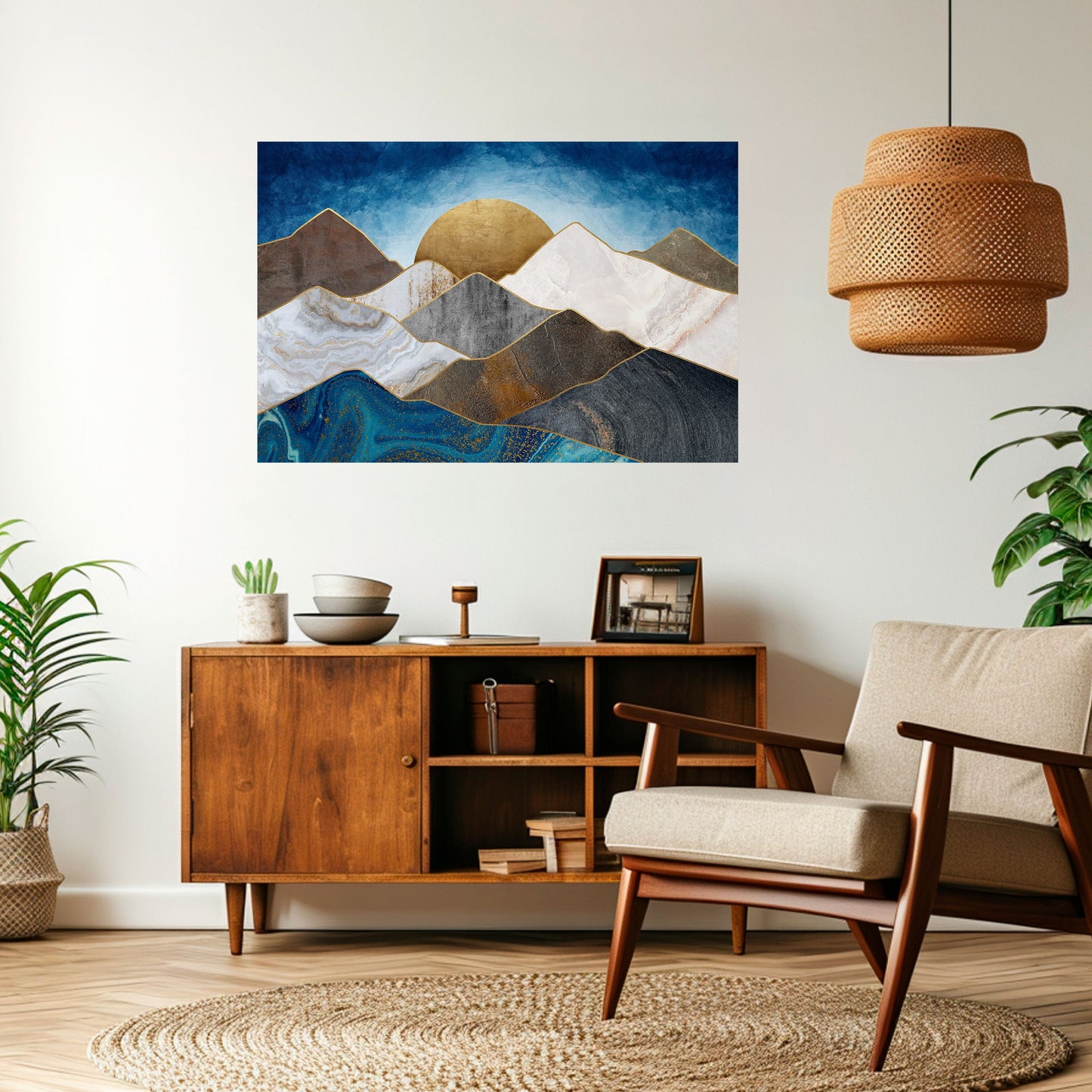 Poster orizzontale staccabile e attaccabile SHEEN OF PEAKS